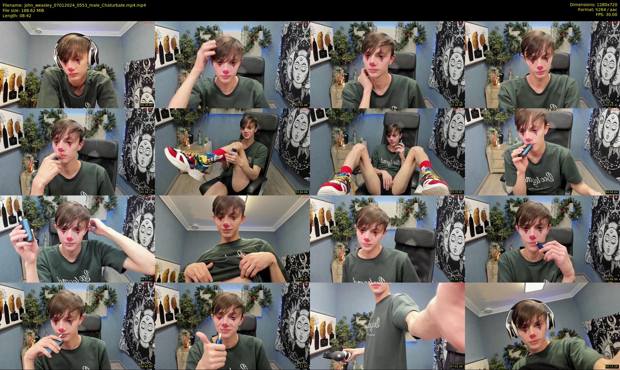 john_weasley — 9 minute Chaturbate male cam show recording, 720p, Jan 7, 2024