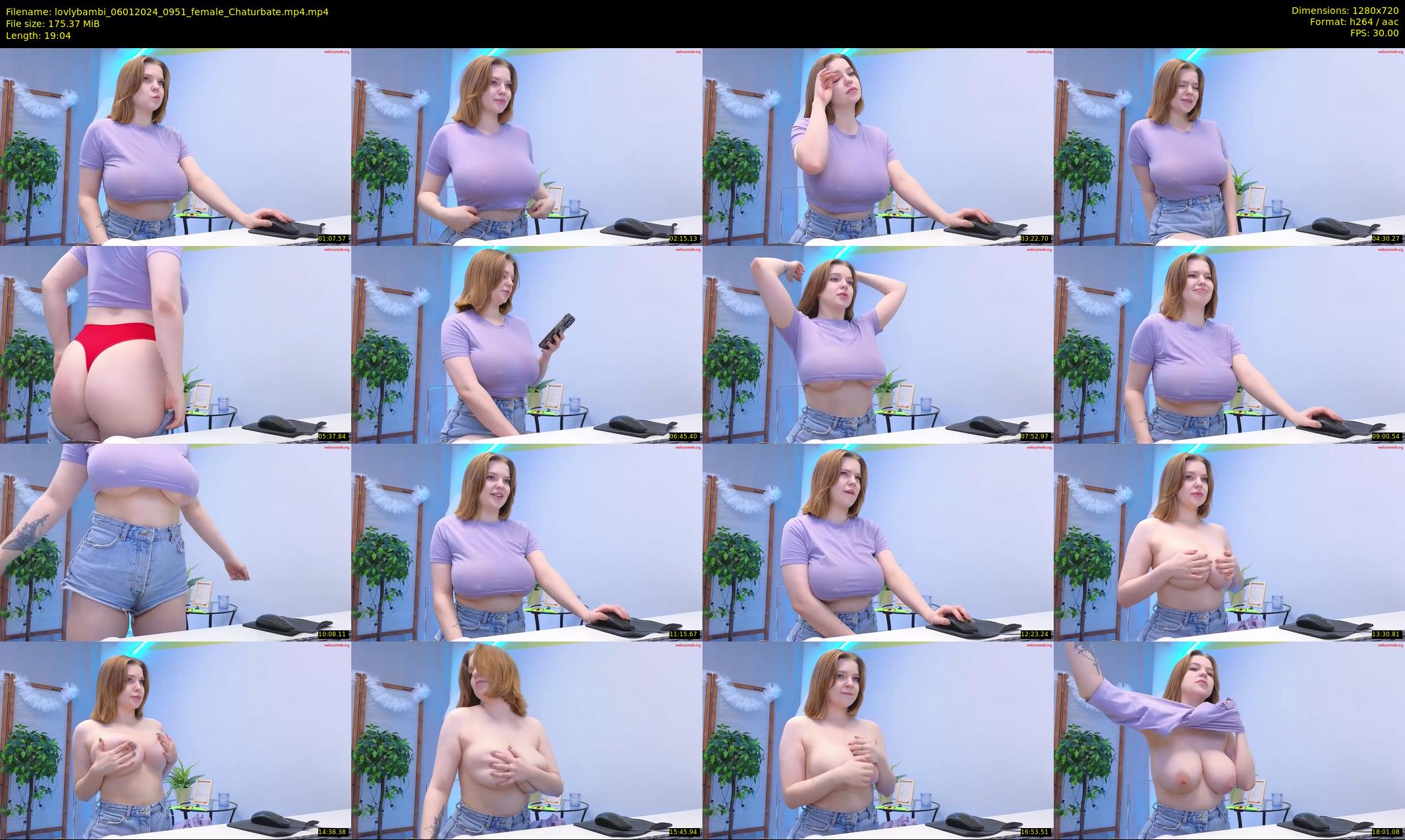 lovlybambi — 20 minute Chaturbate female cam show recording, 720p, Jan 6, 2024