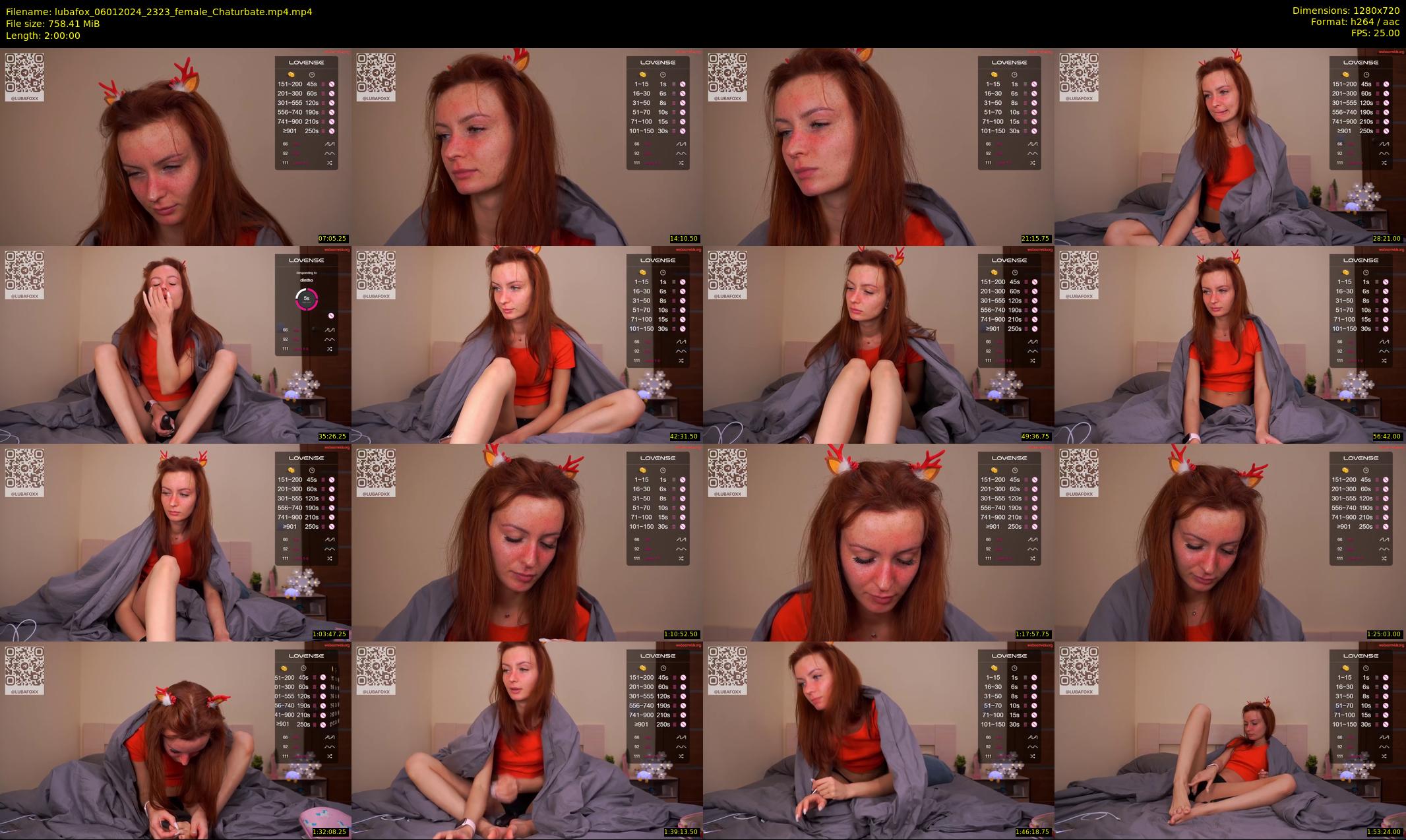 lubafox — 120 minute Chaturbate female cam show recording, 720p, Jan 6, 2024
