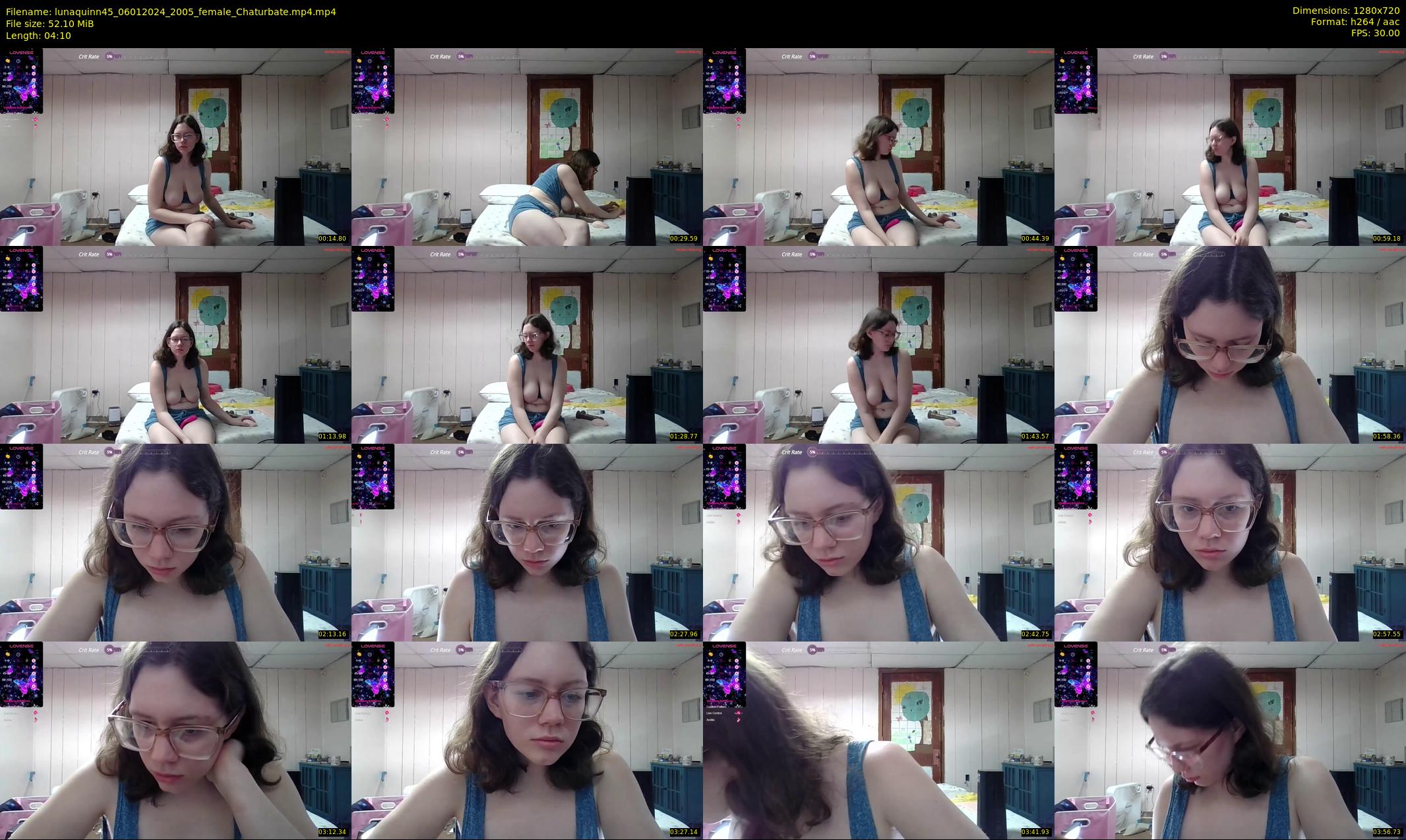 lunaquinn45 — 5 minute Chaturbate female cam show recording, 720p, Jan 6, 2024