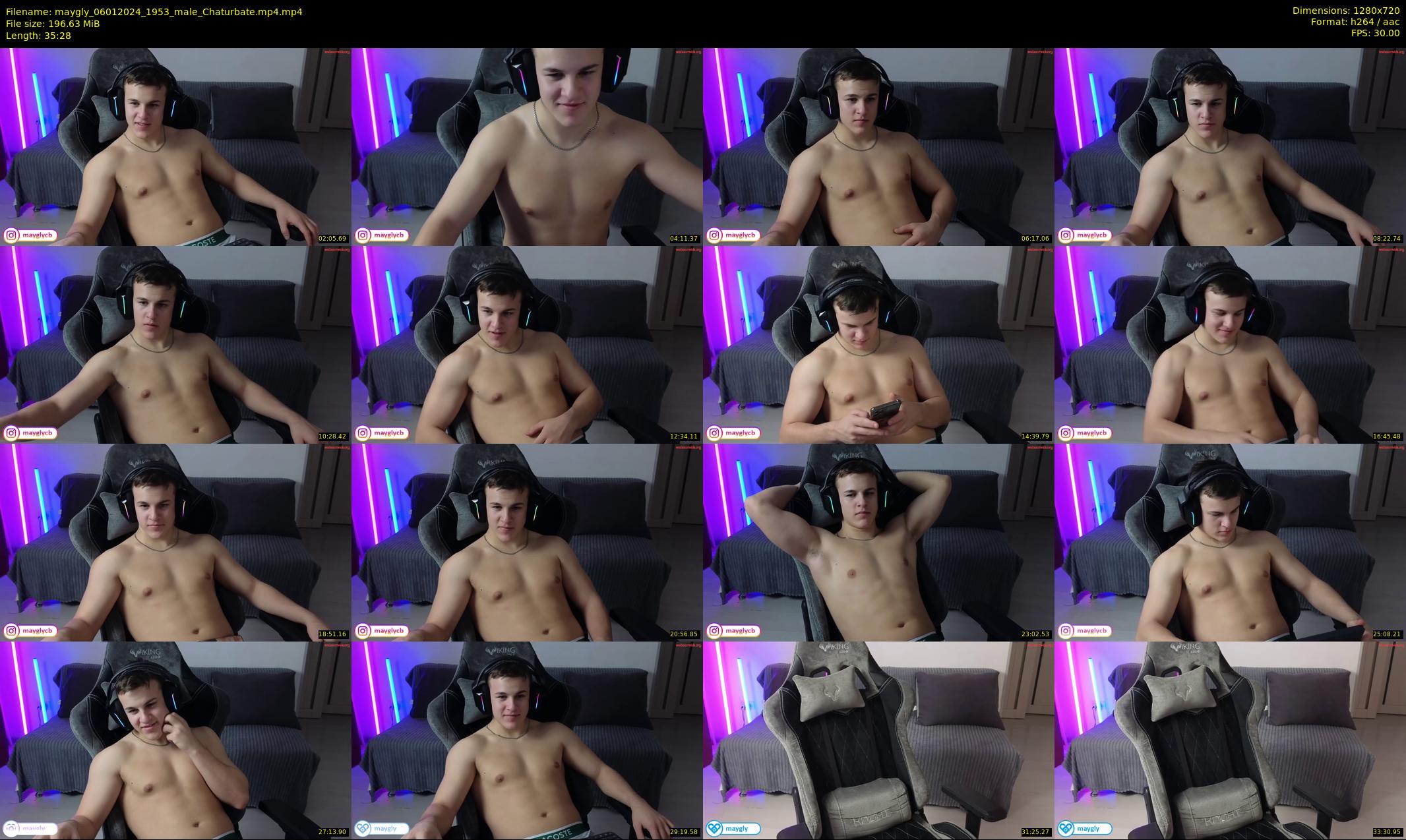 maygly — 36 minute Chaturbate male cam show recording, 720p, Jan 6, 2024