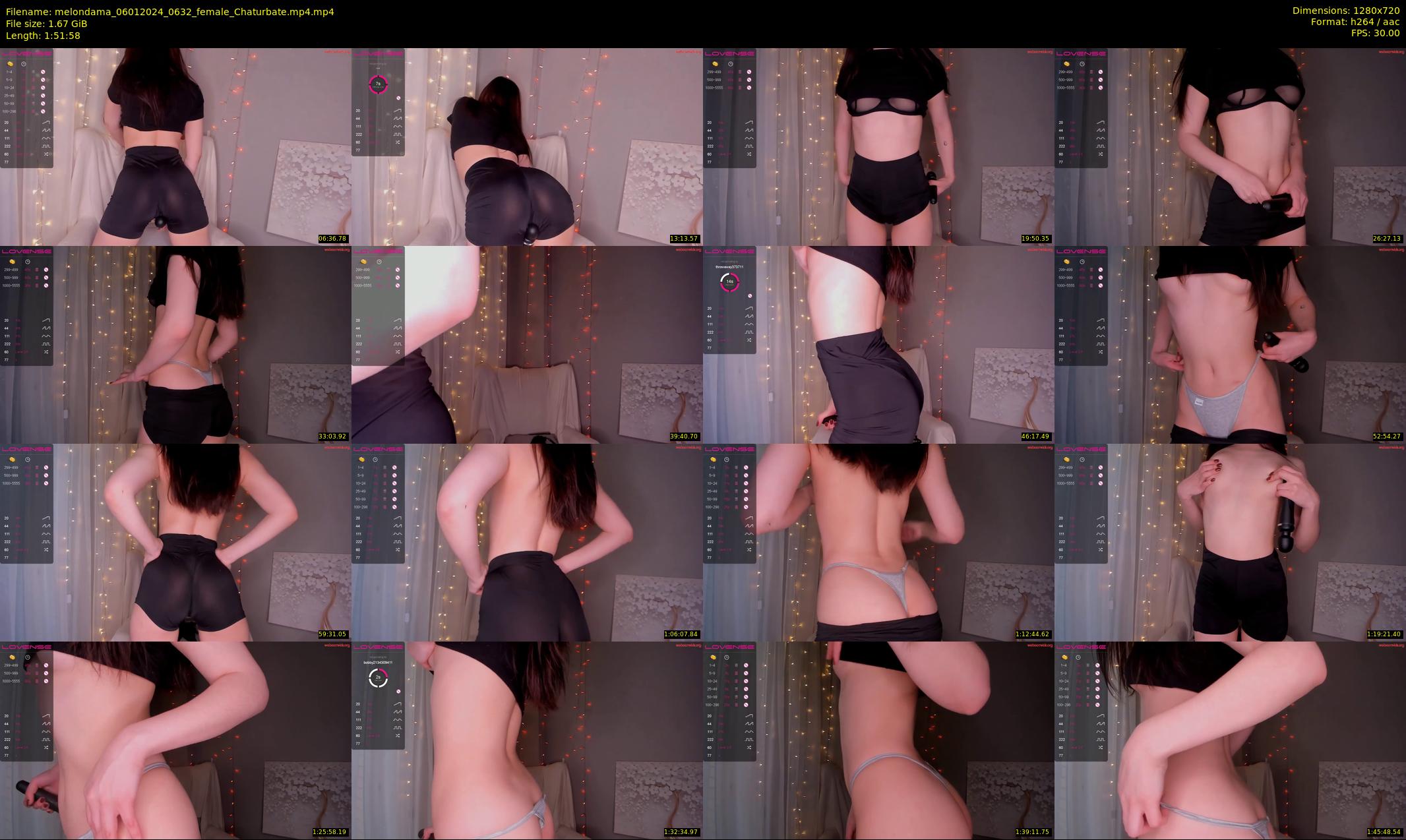 melondama — 112 minute Chaturbate female cam show recording, 720p, Jan 6, 2024