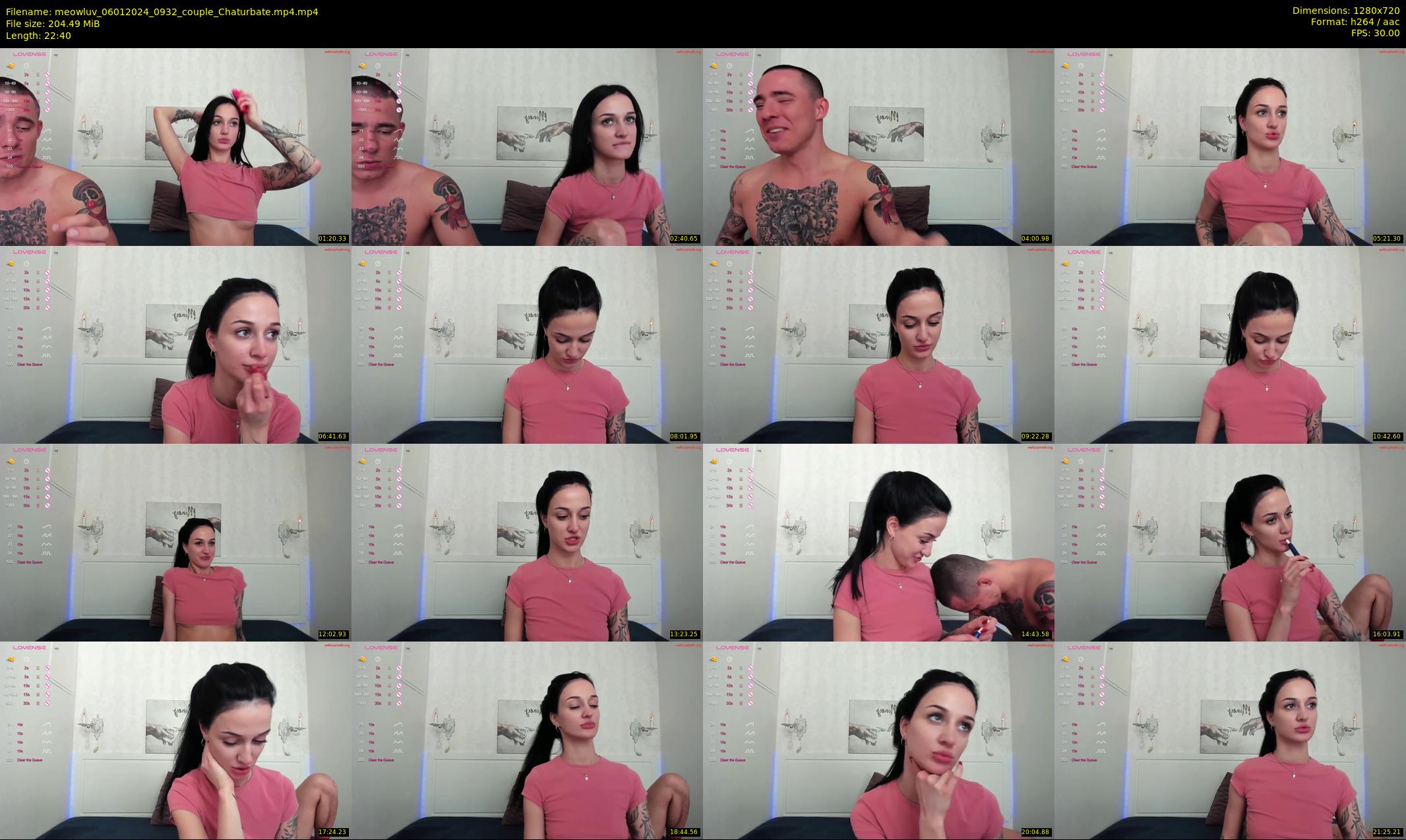meowluv — 23 minute Chaturbate couple cam show recording, 720p, Jan 6, 2024