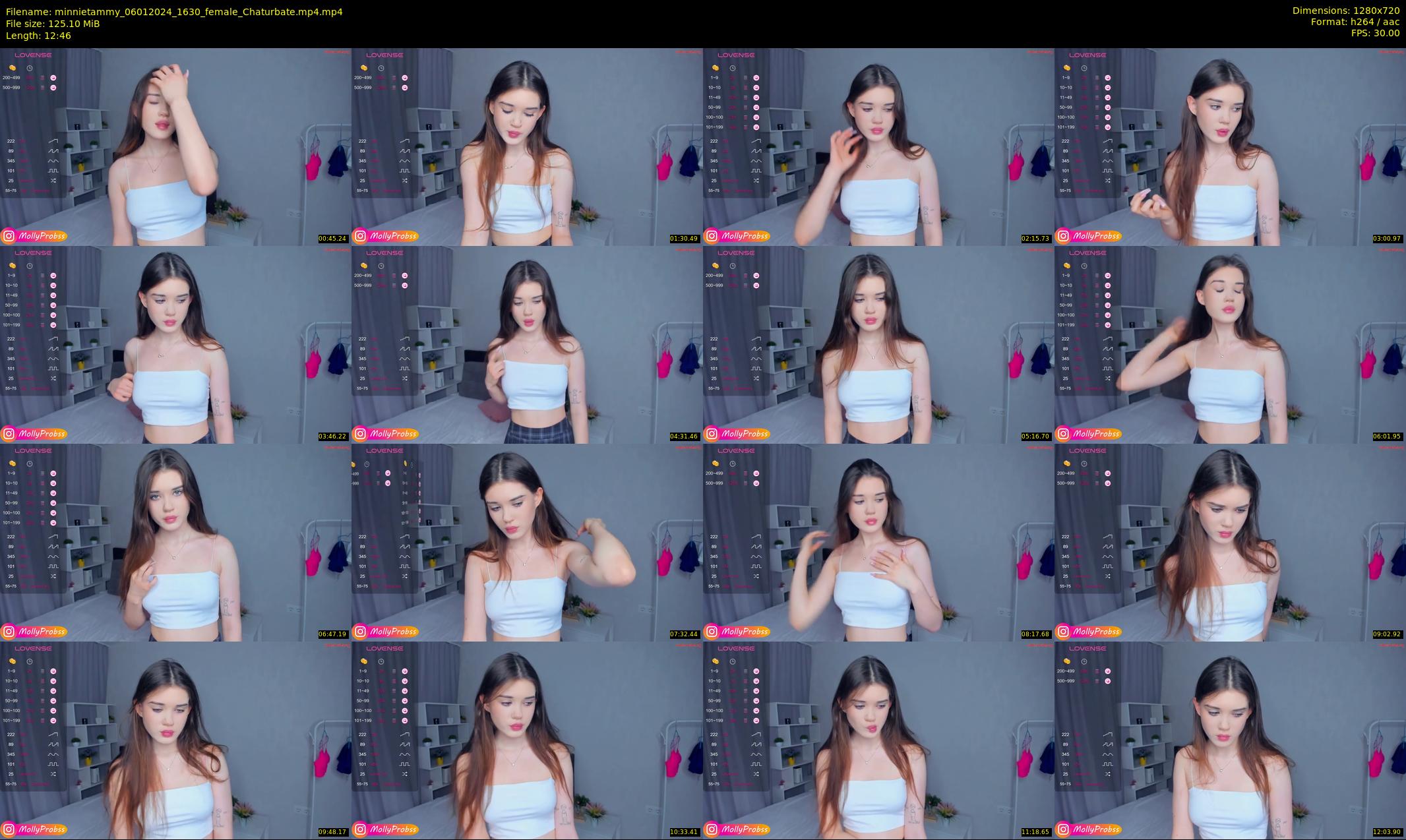 minnietammy — 13 minute Chaturbate female cam show recording, 720p, Jan 6, 2024
