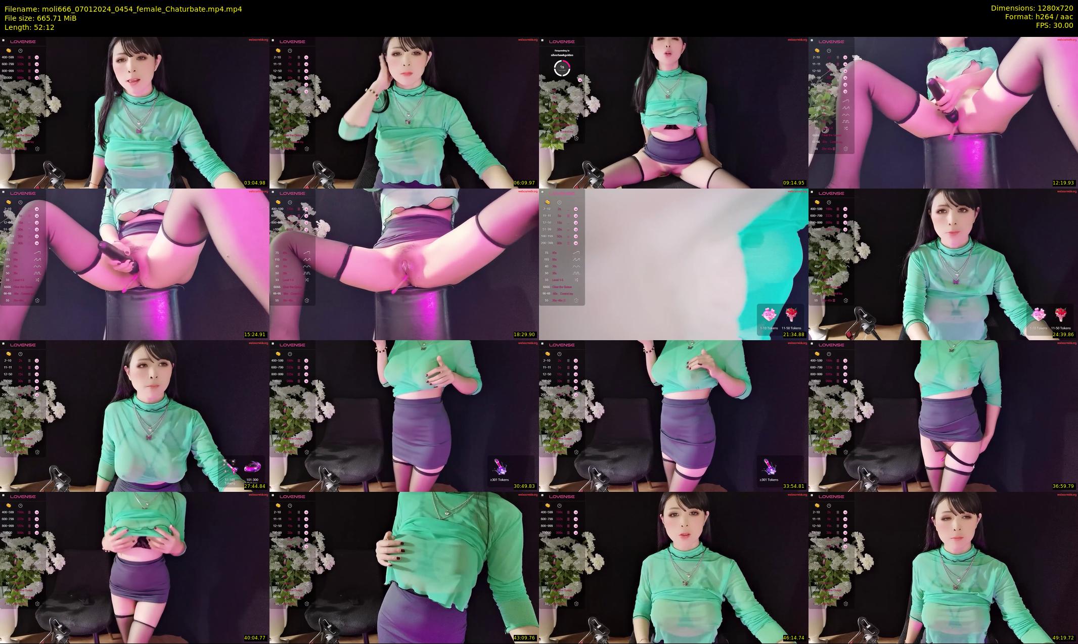 moli666 — 53 minute Chaturbate female cam show recording, 720p, Jan 7, 2024