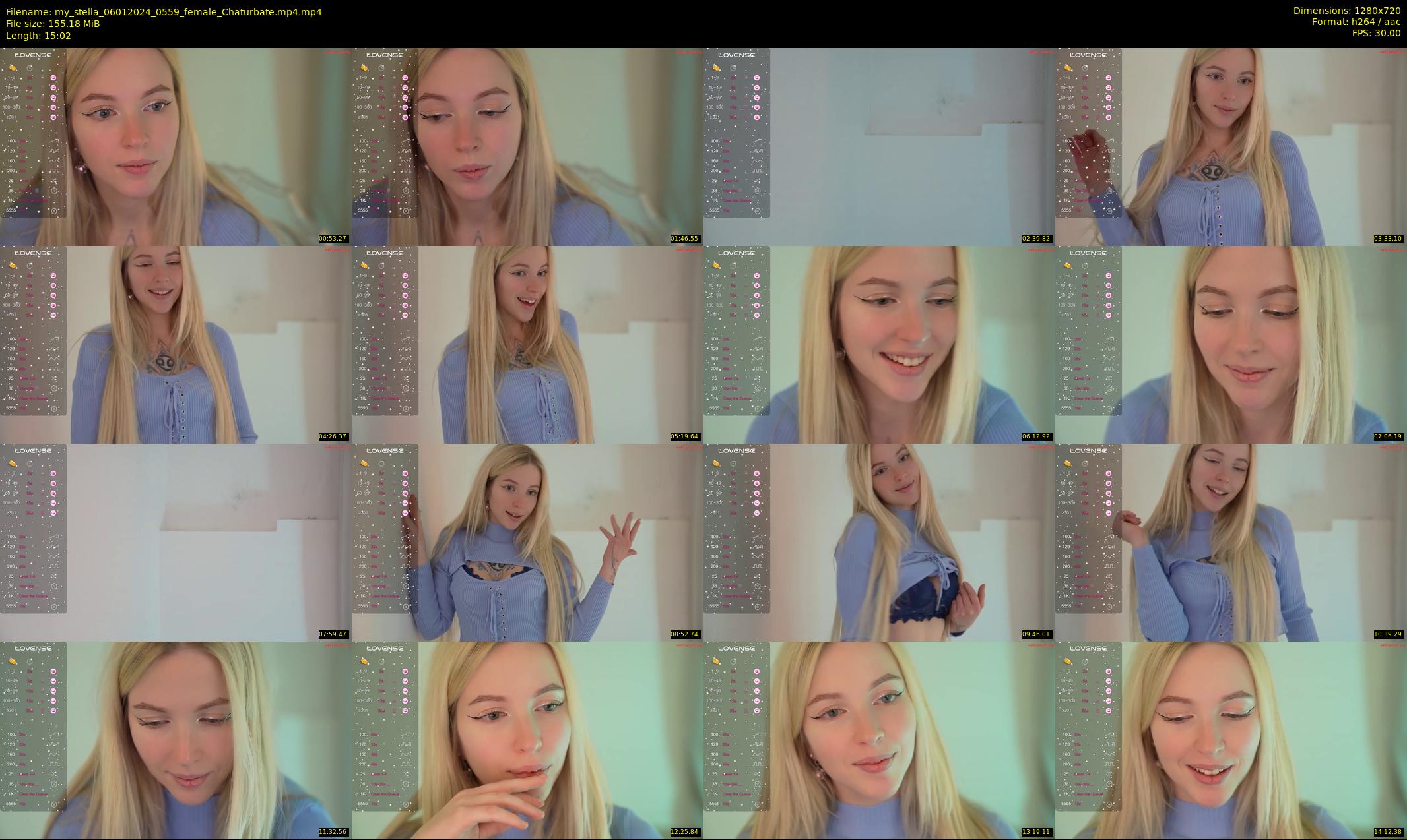 my_stella — 16 minute Chaturbate female cam show recording, 720p, Jan 6, 2024