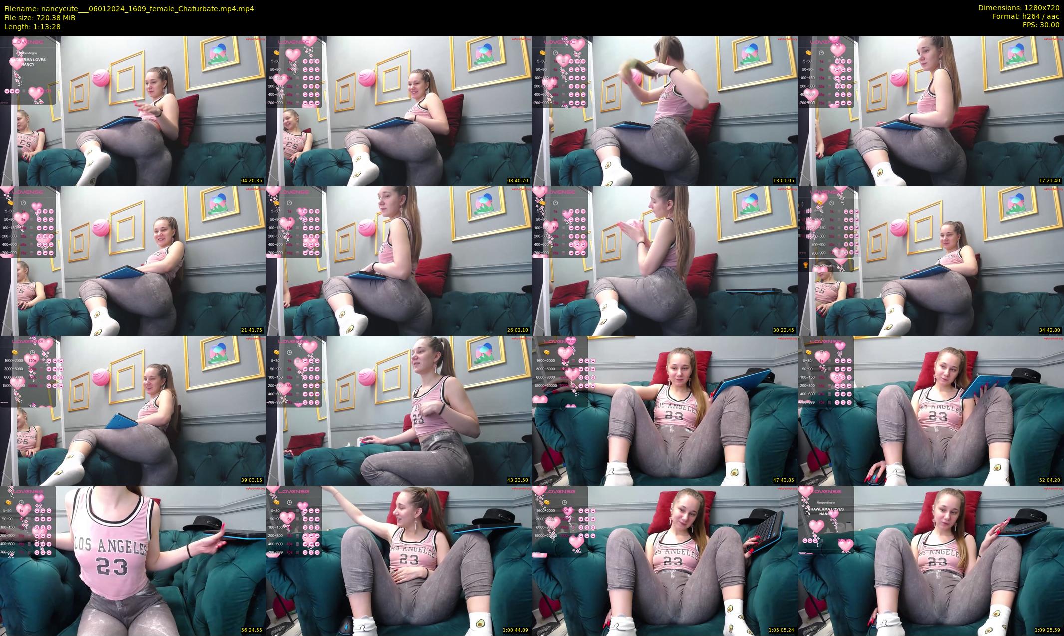 nancycute__ — 74 minute Chaturbate female cam show recording, 720p, Jan 6, 2024