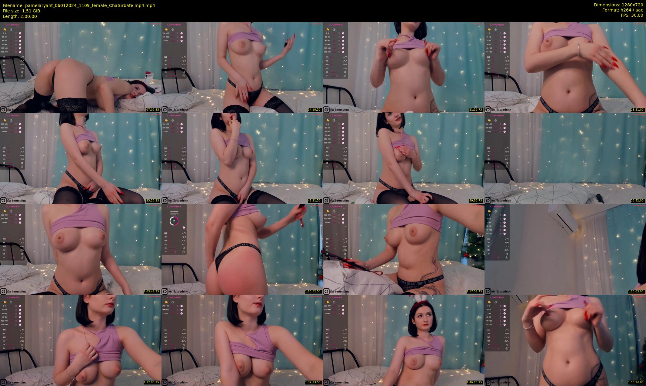 pamelaryant — 120 minute Chaturbate female cam show recording, 720p, Jan 6, 2024