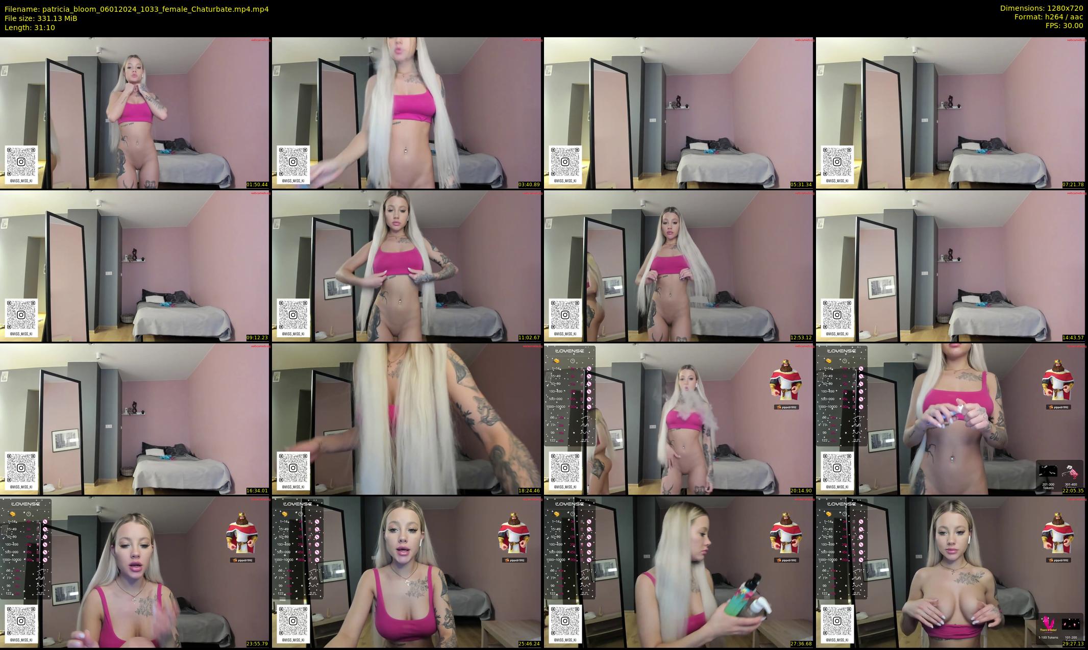 patricia_bloom — 32 minute Chaturbate female cam show recording, 720p, Jan 6, 2024