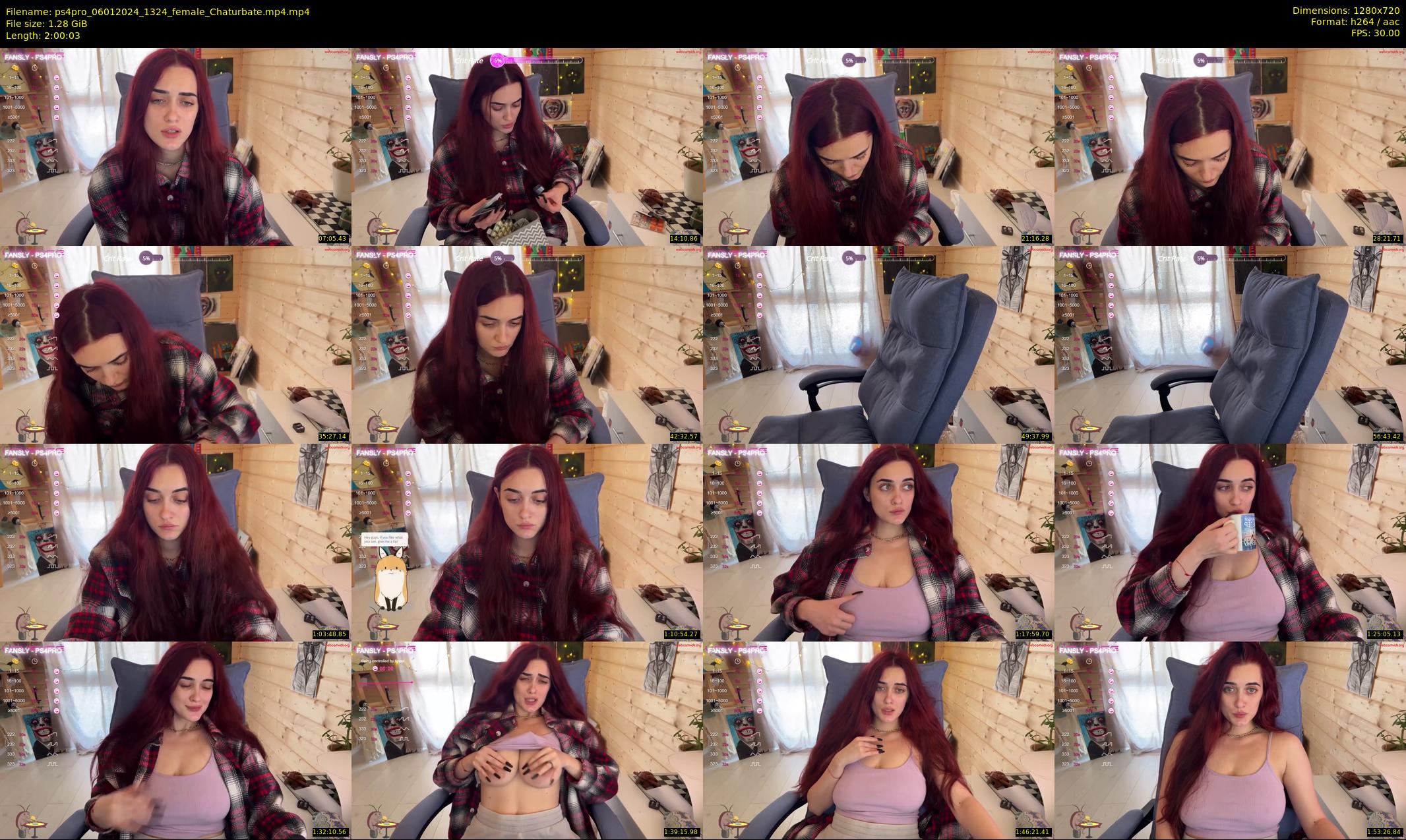 ps4pro — 121 minute Chaturbate female cam show recording, 720p, Jan 6, 2024