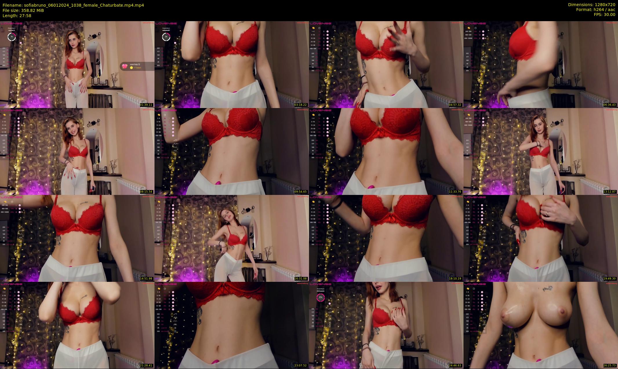 sofiabruno — 28 minute Chaturbate female cam show recording, 720p, Jan 6, 2024