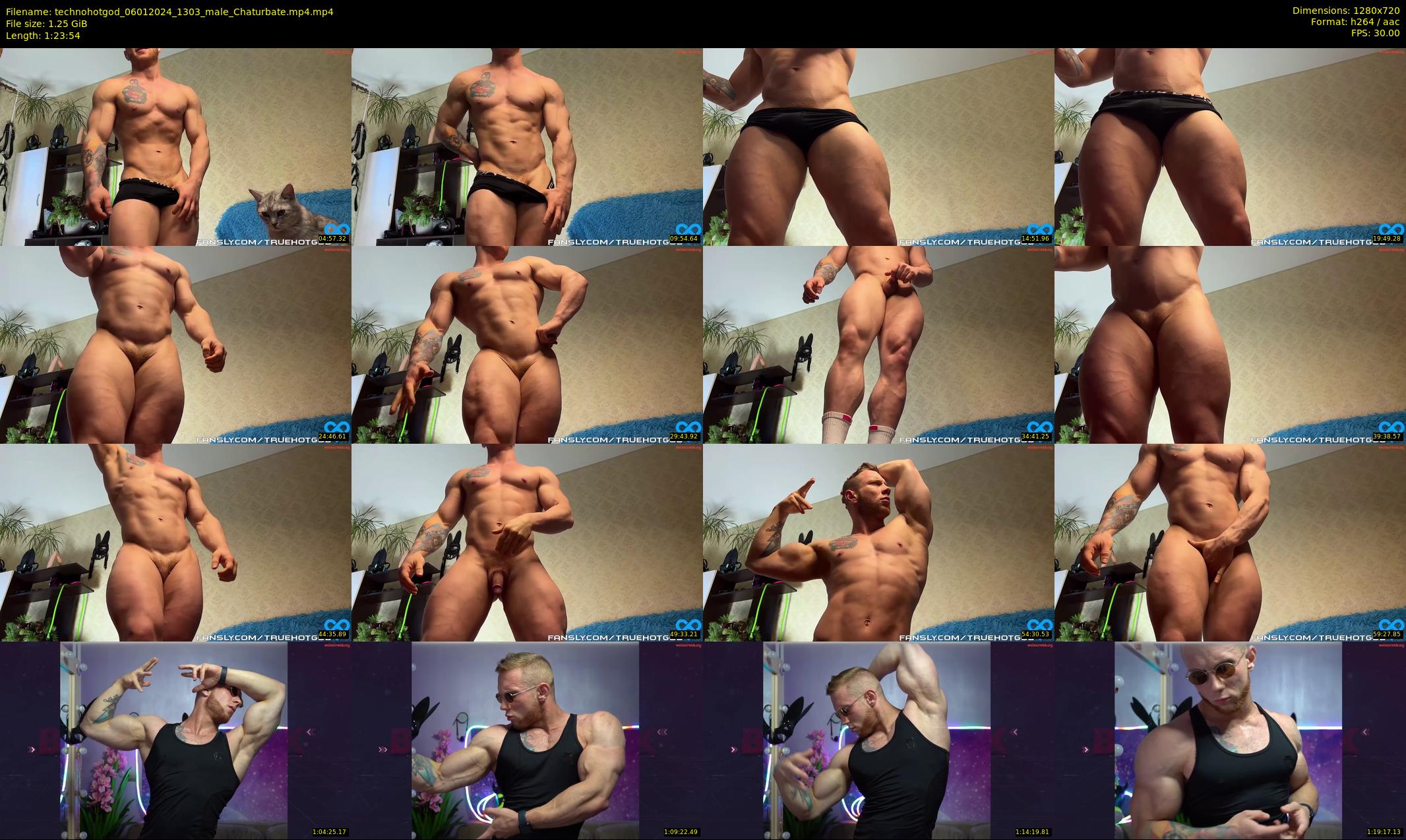 technohotgod — 84 minute Chaturbate male cam show recording, 720p, Jan 6, 2024