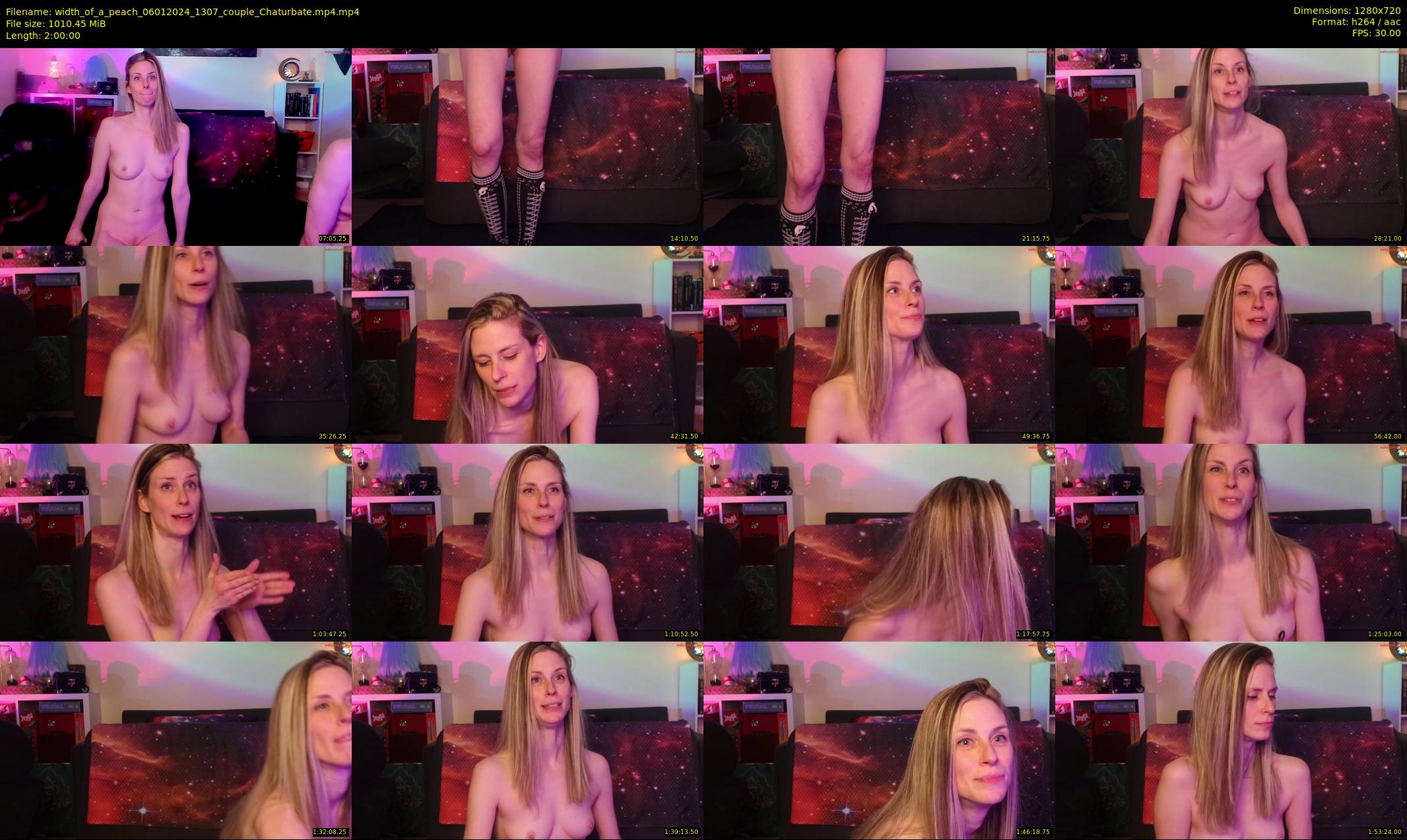 width_of_a_peach — 120 minute Chaturbate couple cam show recording, 720p, Jan 6, 2024