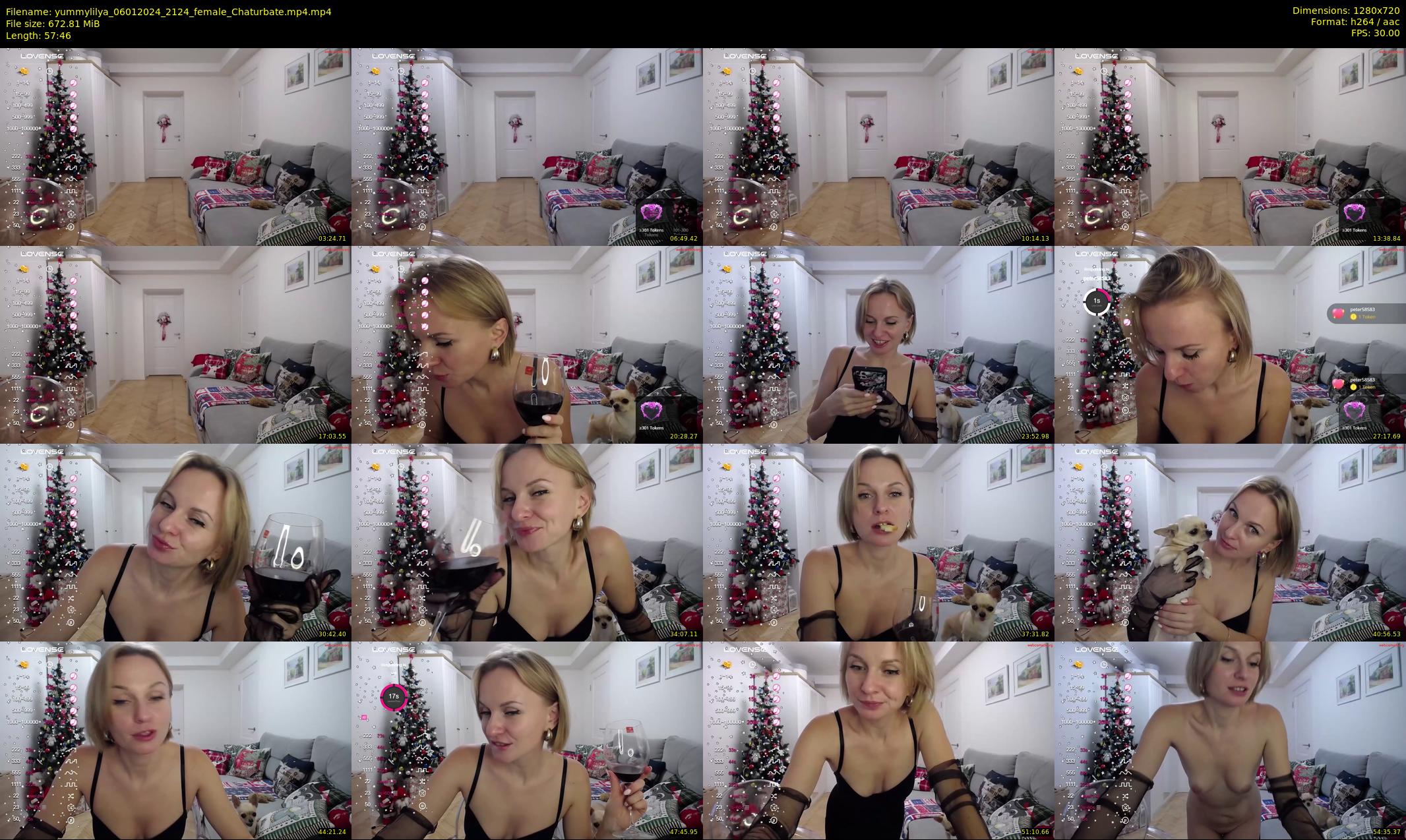 yummylilya — 58 minute Chaturbate female cam show recording, 720p, Jan 6, 2024