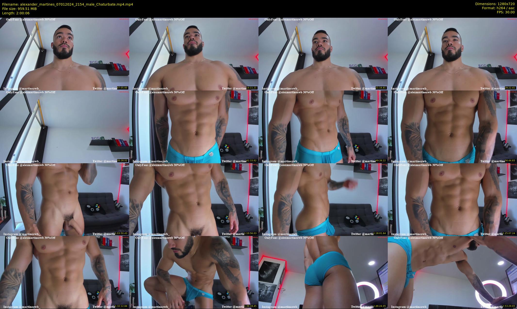 alexander_martines — 121 minute Chaturbate male cam show recording, 720p, Jan 7, 2024