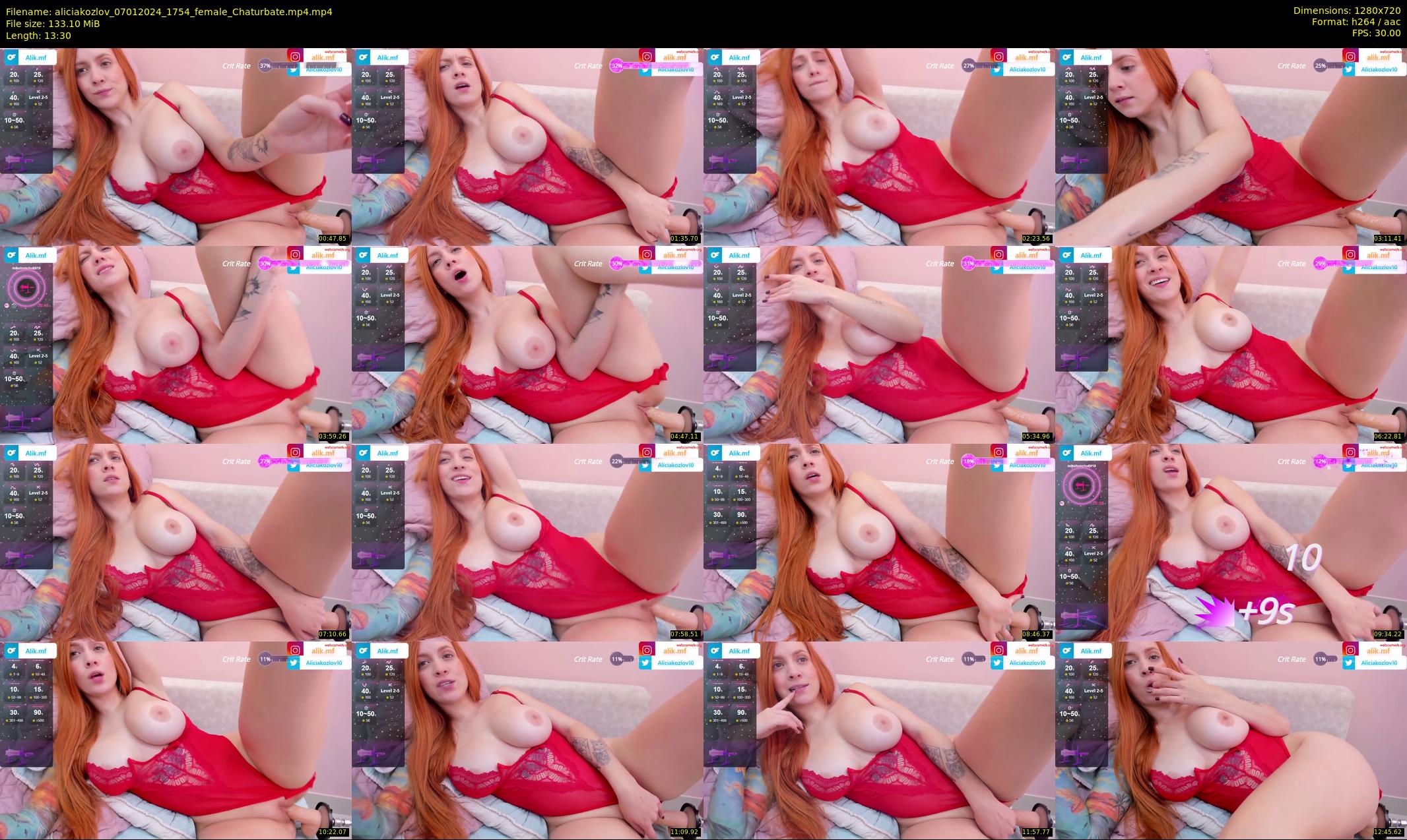 aliciakozlov — 14 minute Chaturbate female cam show recording, 720p, Jan 7, 2024