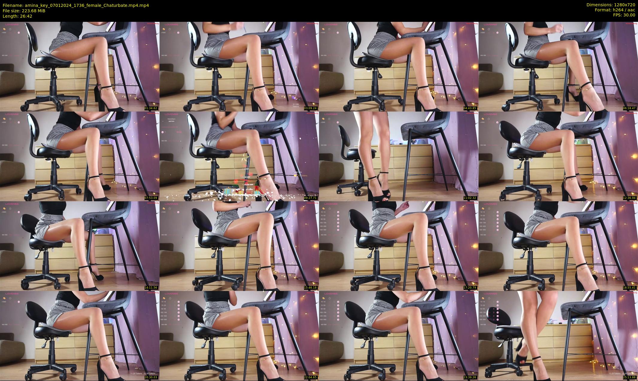 amina_key — 27 minute Chaturbate female cam show recording, 720p, Jan 7, 2024