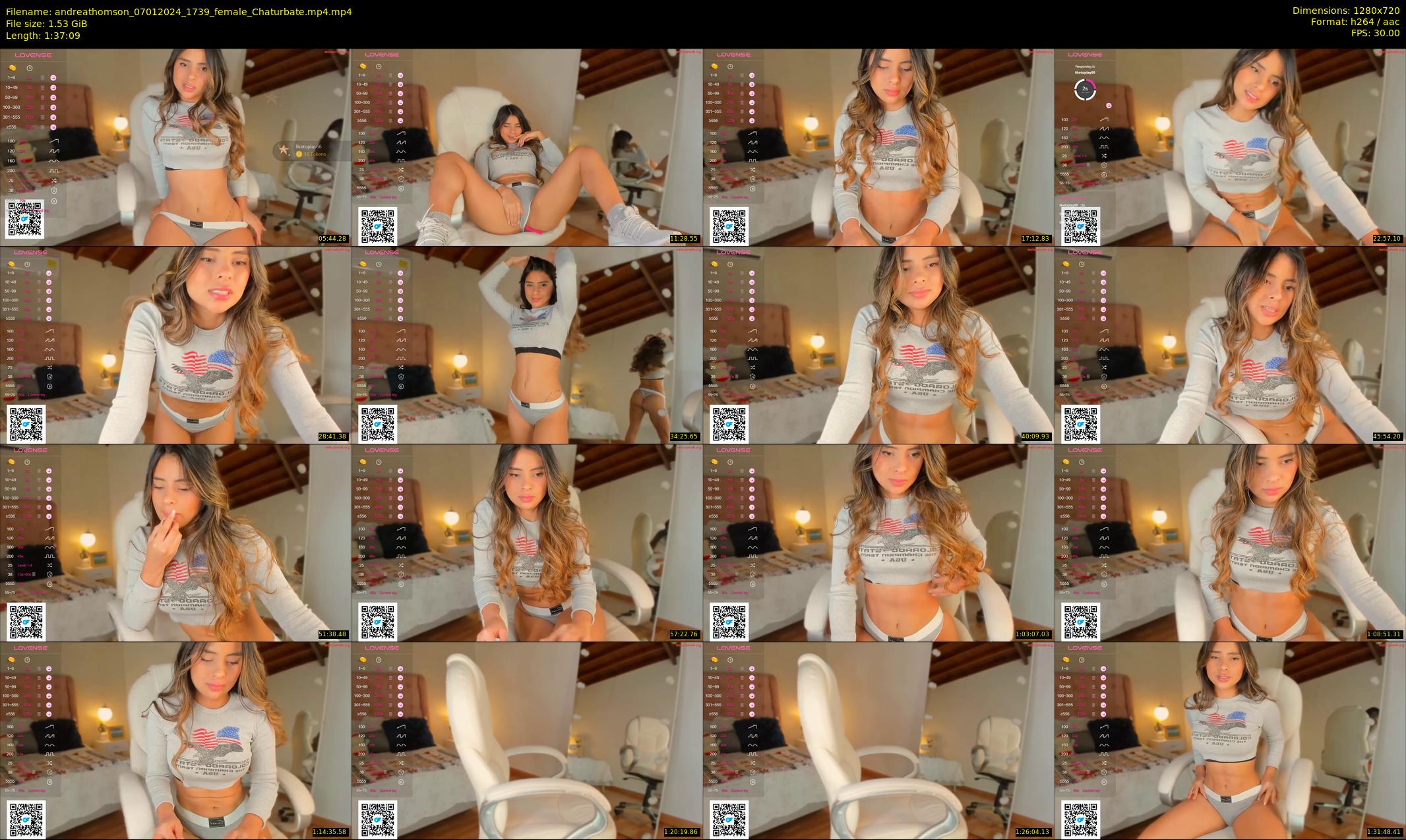andreathomson — 98 minute Chaturbate female cam show recording, 720p, Jan 7, 2024