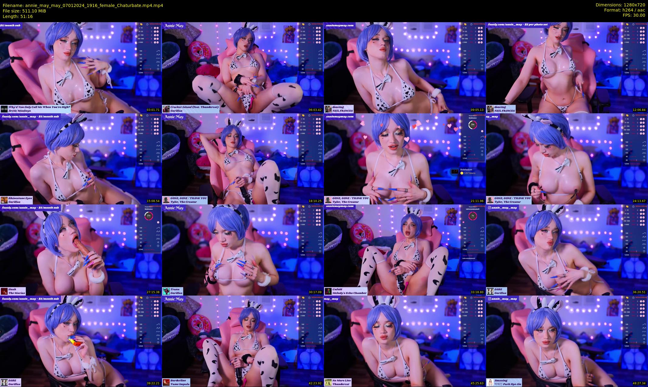 annie_may_may — 52 minute Chaturbate female cam show recording, 720p, Jan 7, 2024