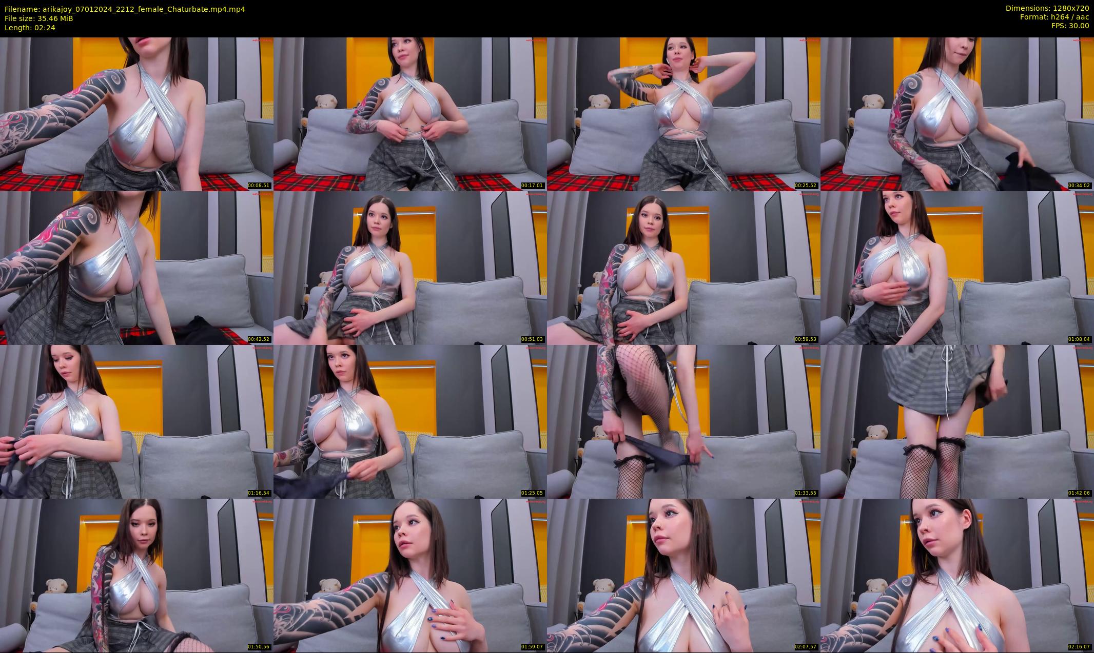 arikajoy — 3 minute Chaturbate female cam show recording, 720p, Jan 7, 2024
