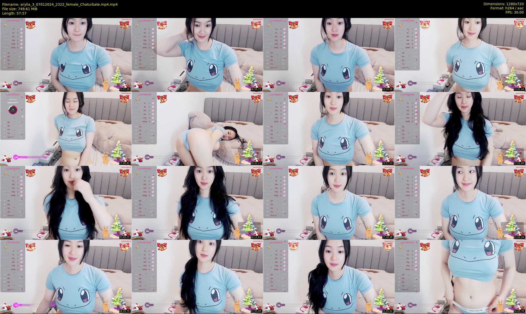 arylia_3 — 58 minute Chaturbate female cam show recording, 720p, Jan 7, 2024