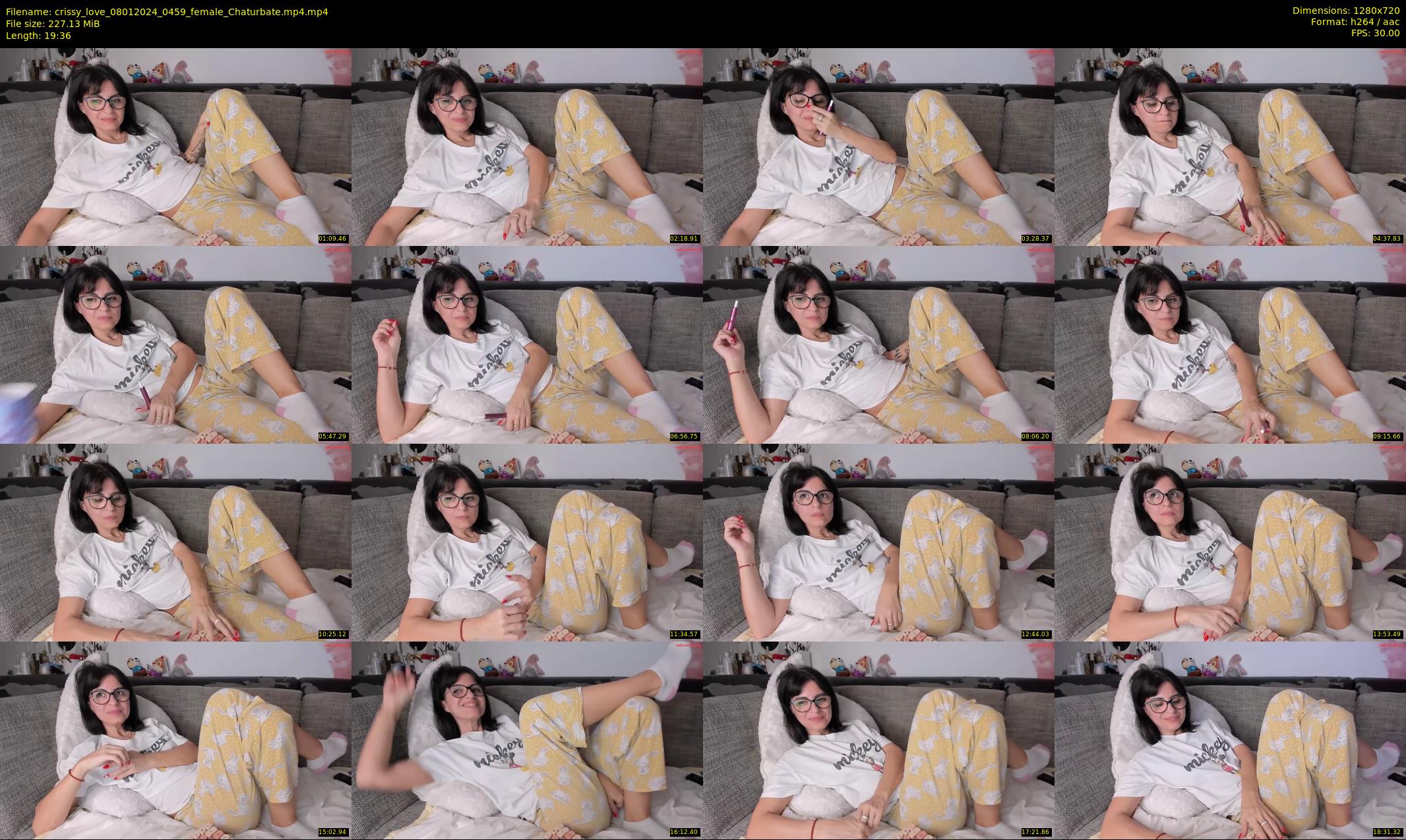crissy_love — 20 minute Chaturbate female cam show recording, 720p, Jan 8, 2024