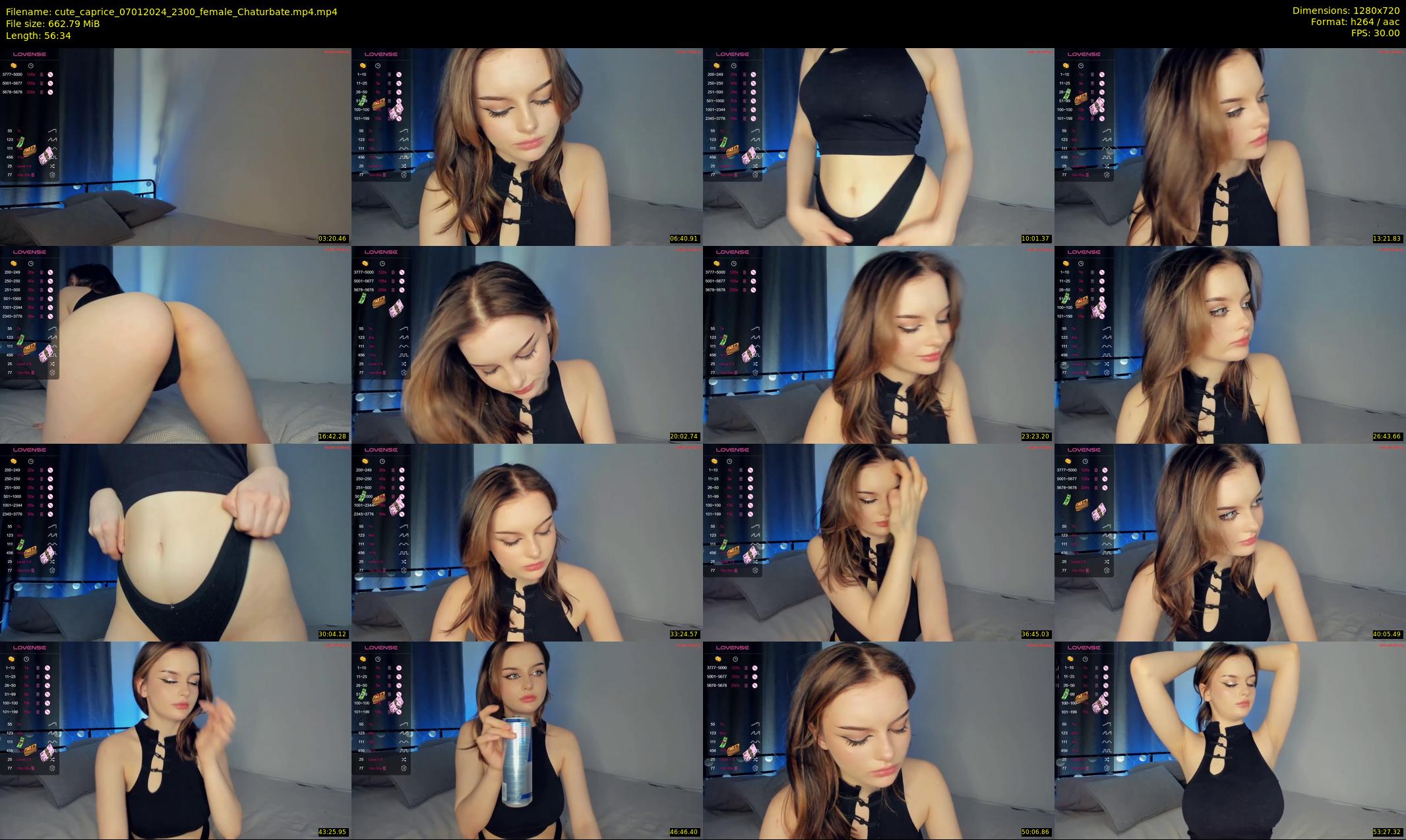 cute_caprice — 57 minute Chaturbate female cam show recording, 720p, Jan 7, 2024