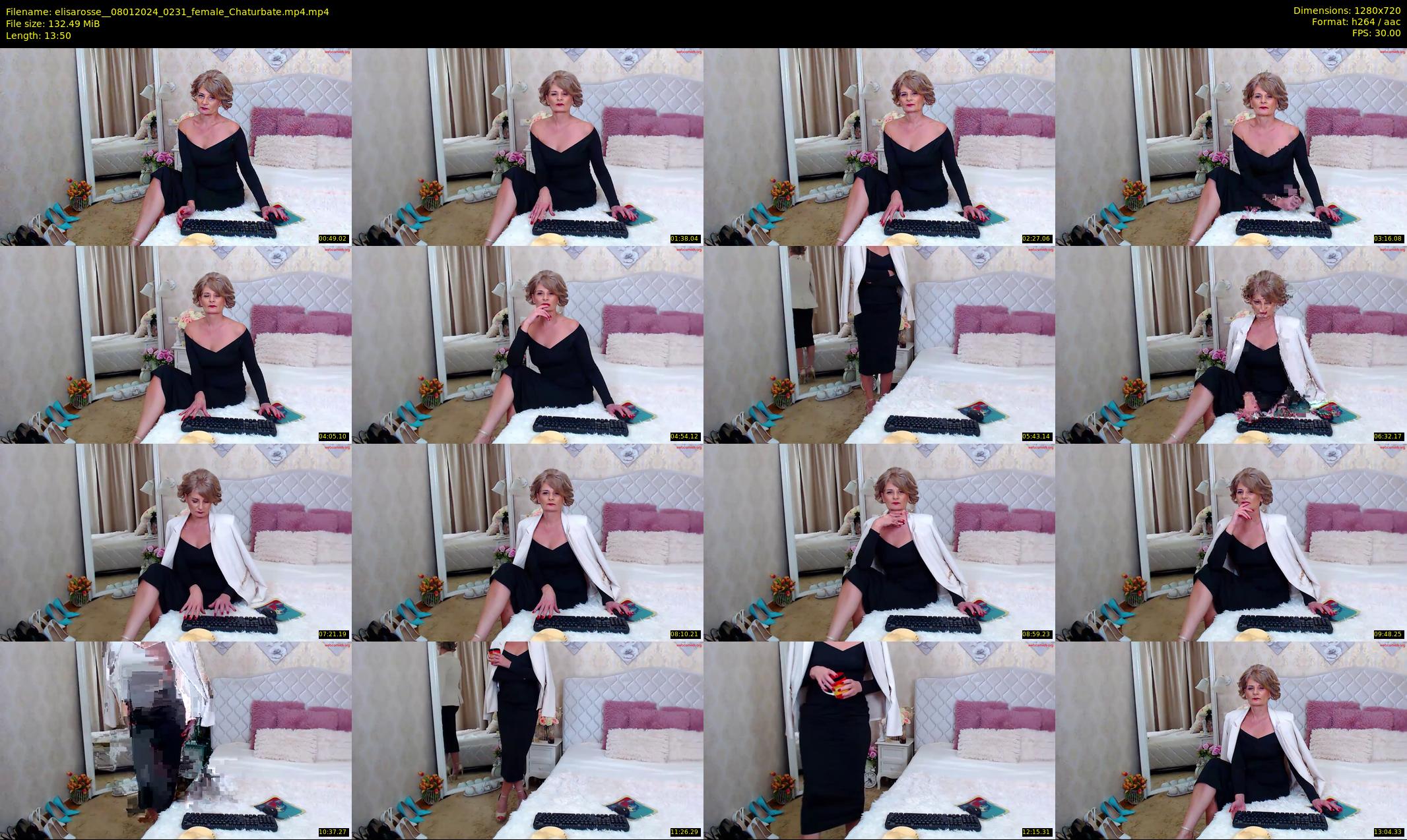 elisarosse_ — 14 minute Chaturbate female cam show recording, 720p, Jan 8, 2024