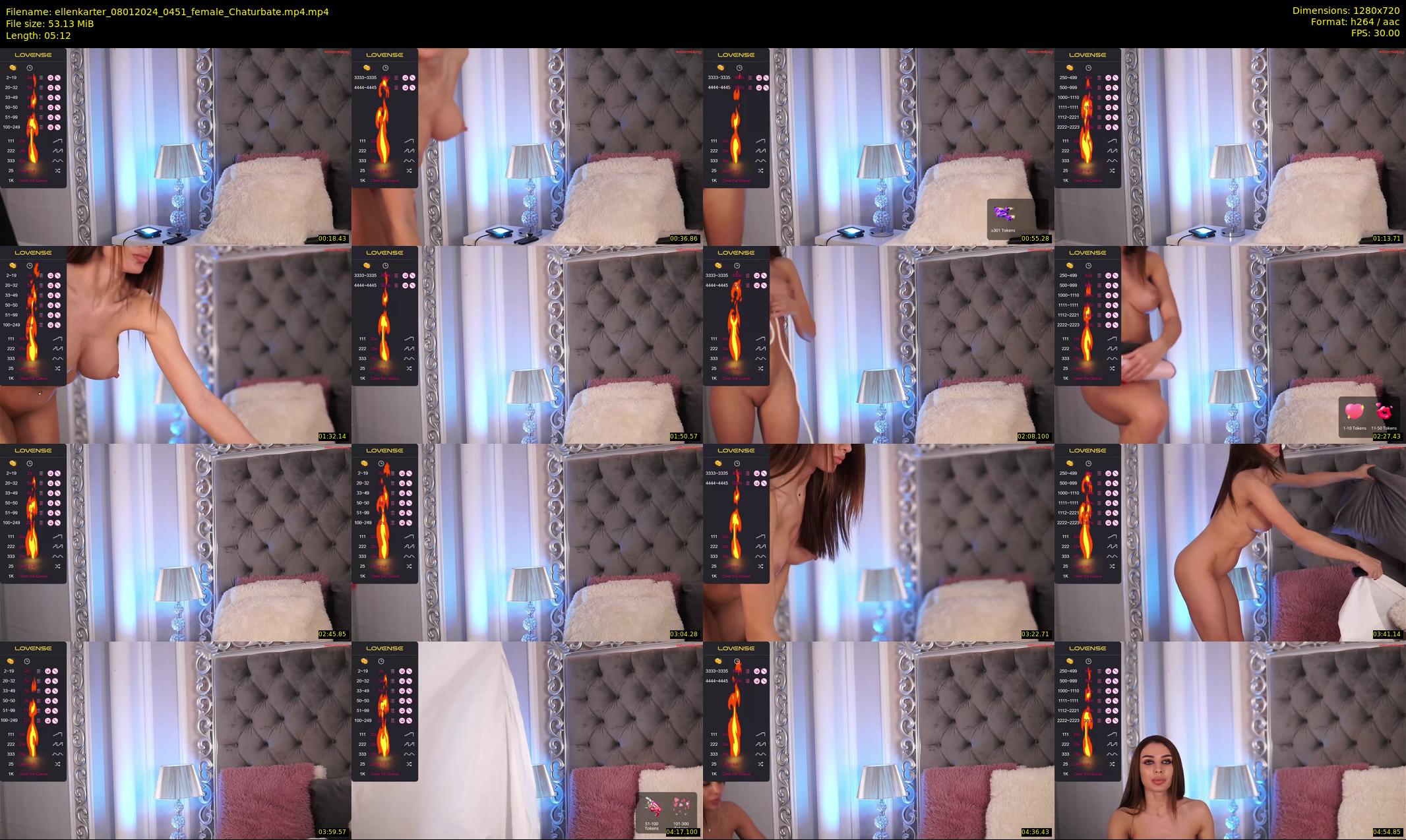 ellenkarter — 6 minute Chaturbate female cam show recording, 720p, Jan 8, 2024