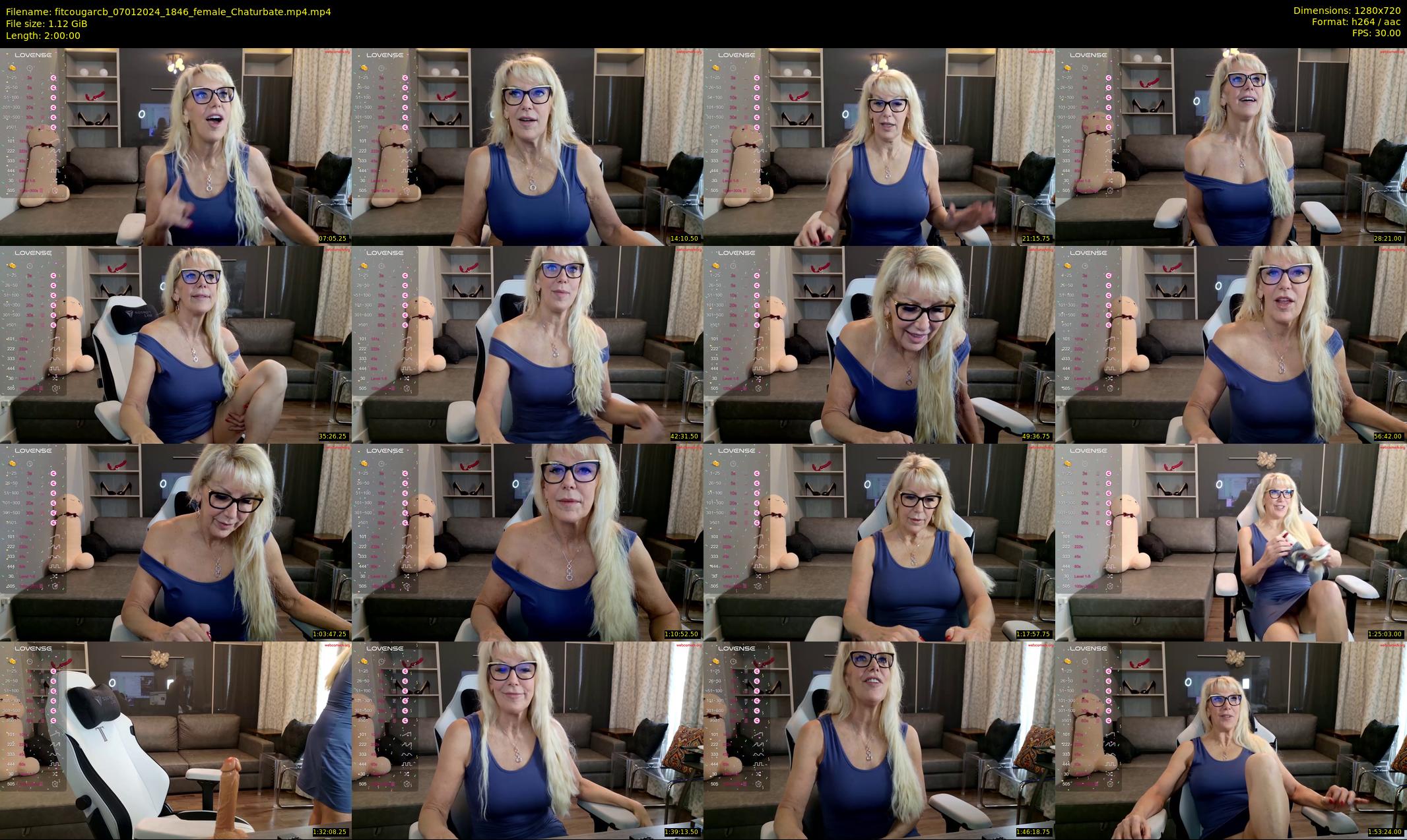 fitcougarcb — 120 minute Chaturbate female cam show recording, 720p, Jan 7, 2024