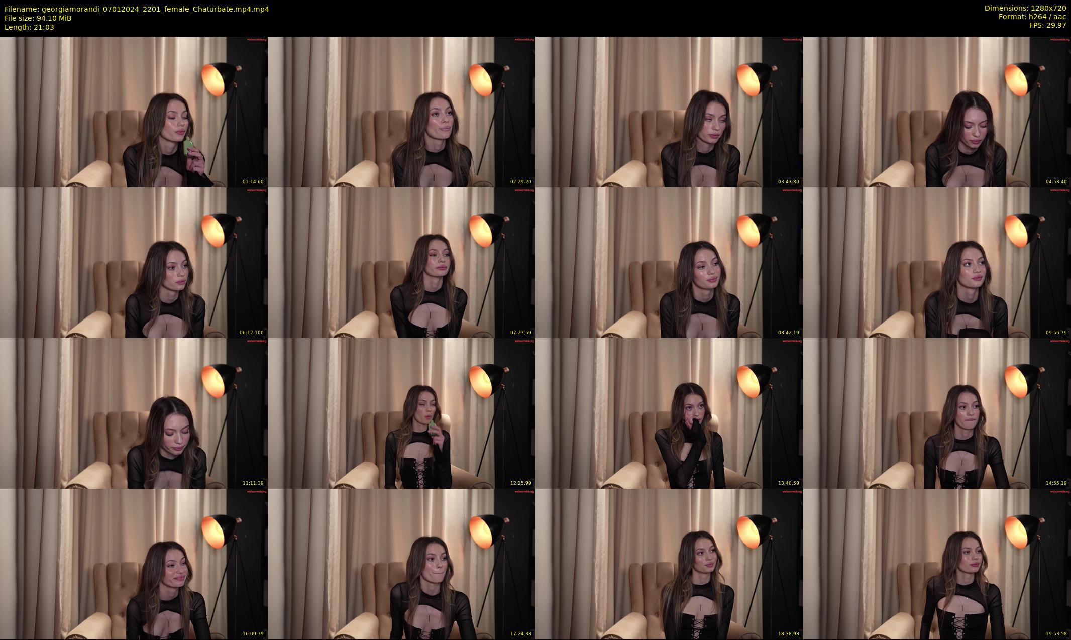 georgiamorandi — 22 minute Chaturbate female cam show recording, 720p, Jan 7, 2024