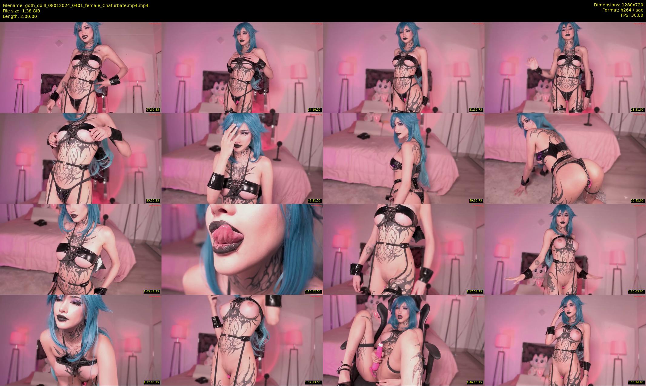 goth_dolll — 120 minute Chaturbate female cam show recording, 720p, Jan 8, 2024