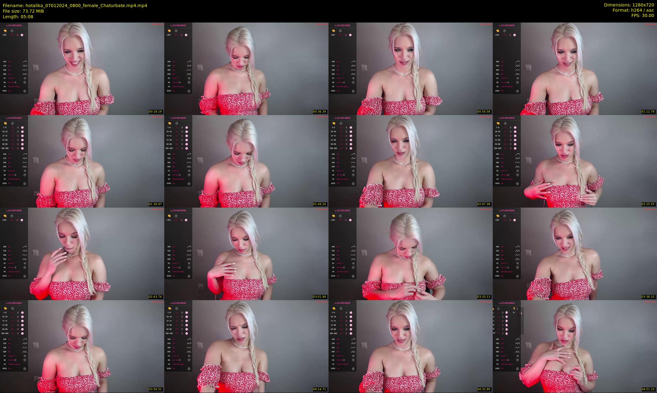 hotalika — 6 minute Chaturbate female cam show recording, 720p, Jan 7, 2024