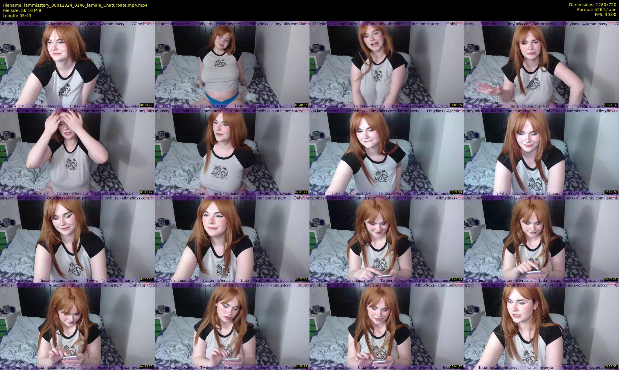 iammisstery — 6 minute Chaturbate female cam show recording, 720p, Jan 8, 2024