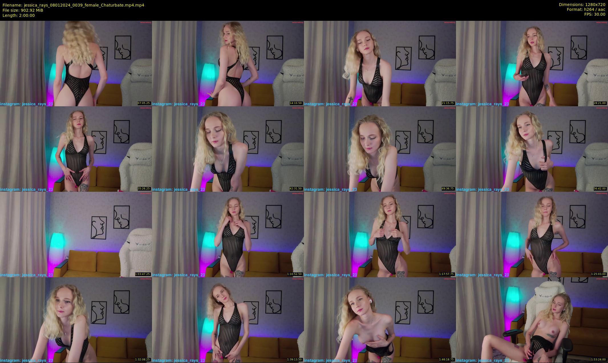 jessica_rays — 120 minute Chaturbate couple cam show recording, 720p, Jan 8, 2024