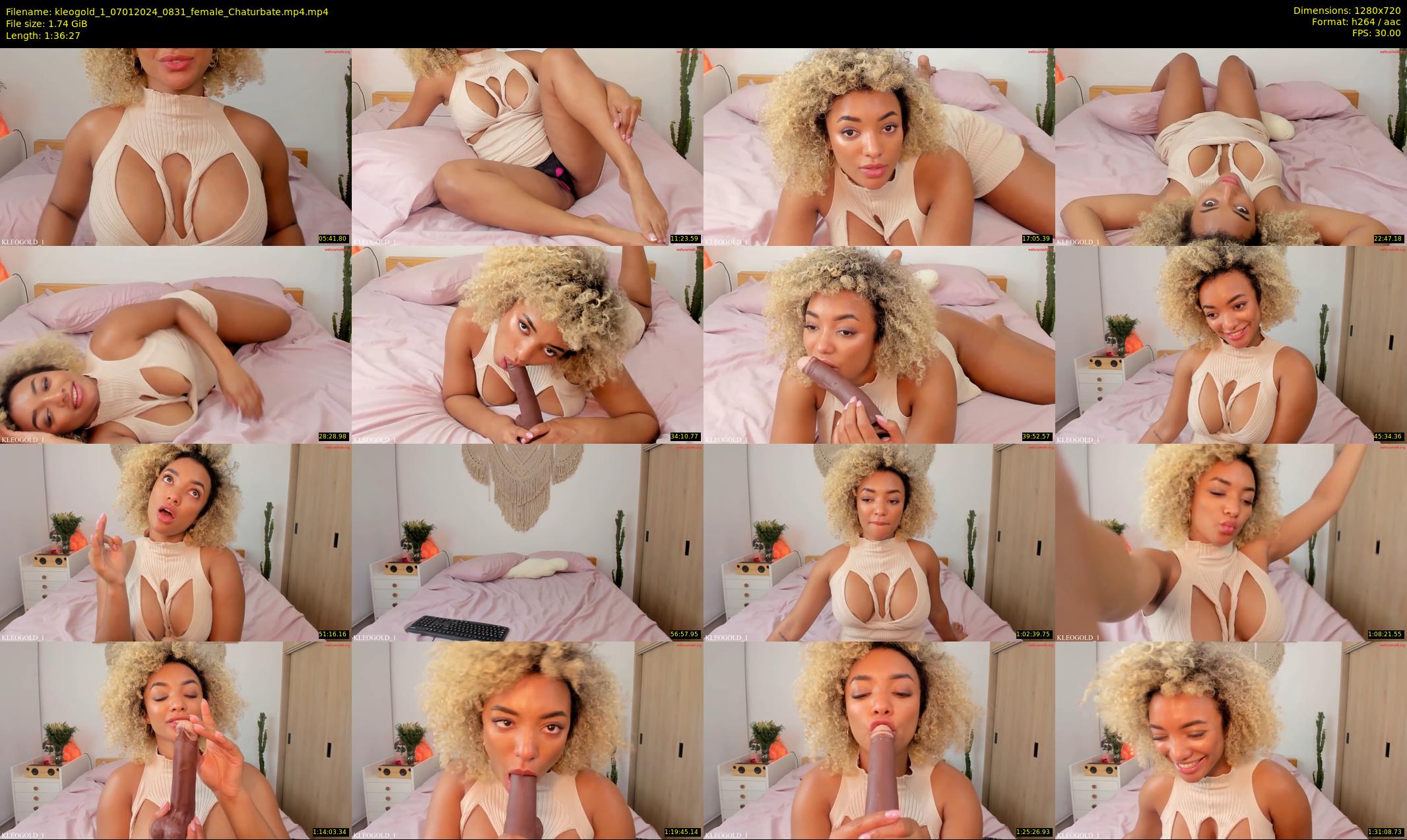 kleogold_1 — 97 minute Chaturbate female cam show recording, 720p, Jan 7, 2024