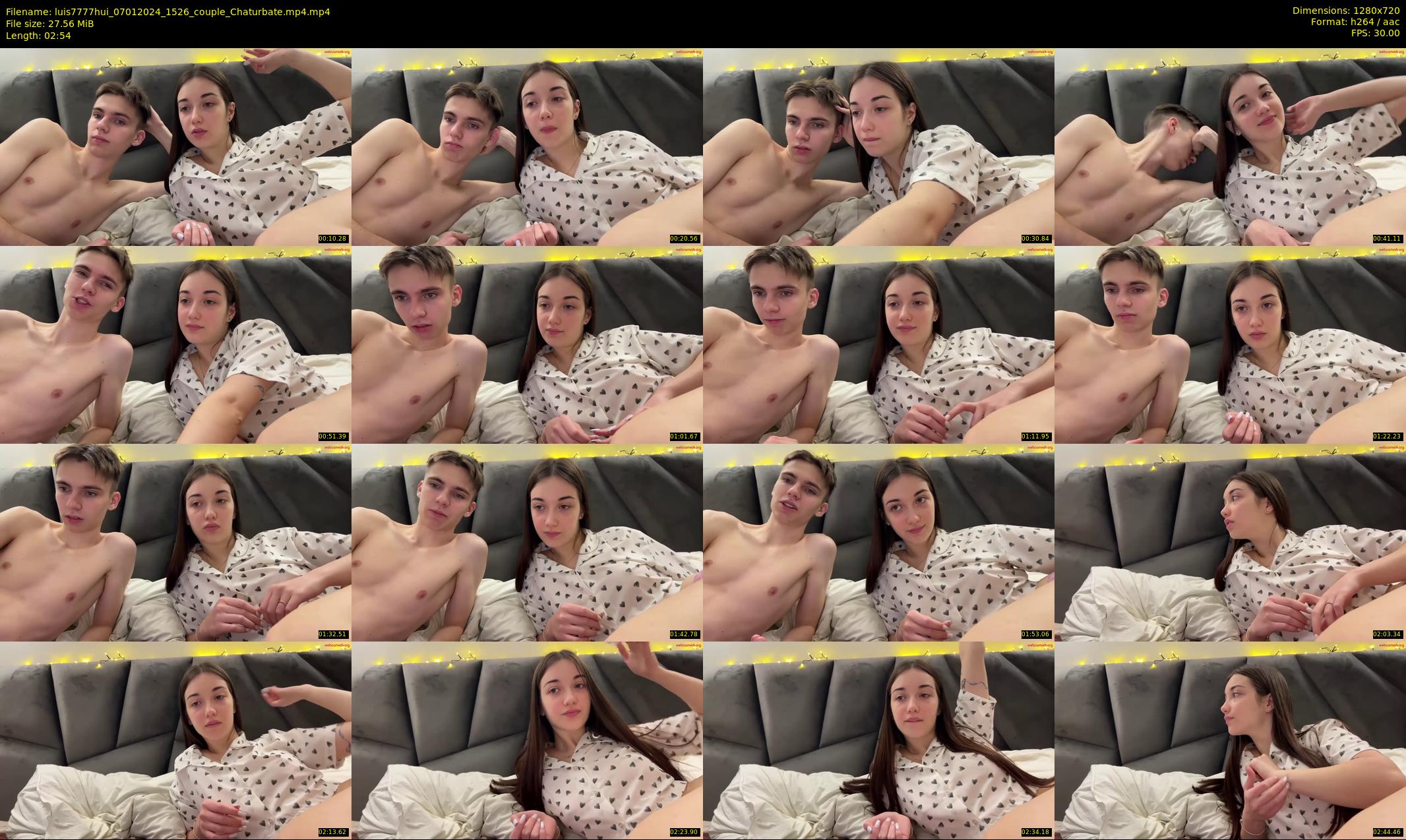 luis7777hui — 3 minute Chaturbate couple cam show recording, 720p, Jan 7, 2024