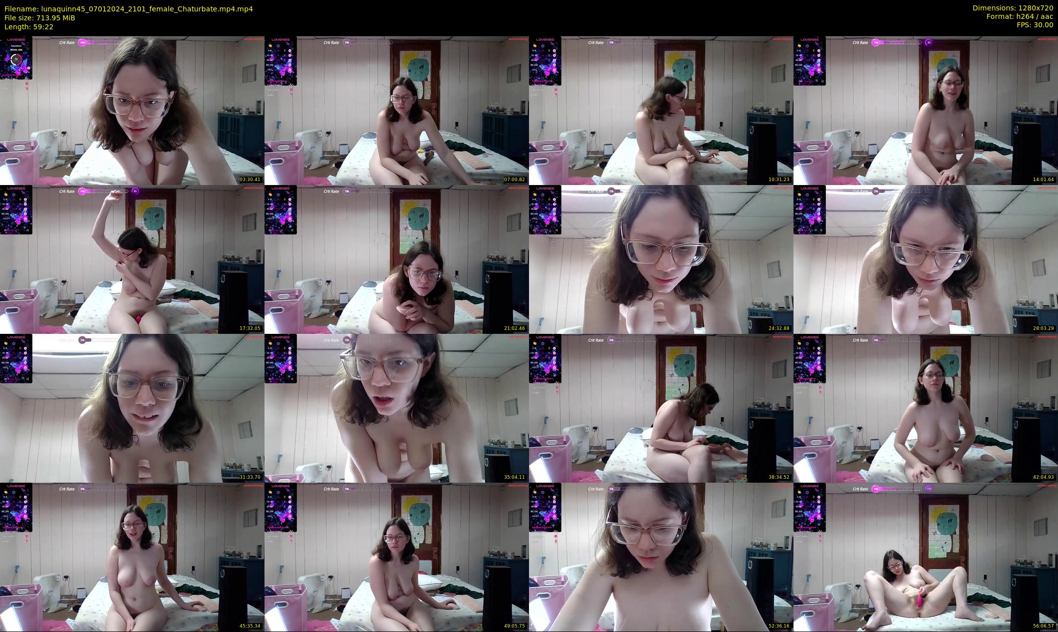 lunaquinn45 — 60 minute Chaturbate female cam show recording, 720p, Jan 7, 2024