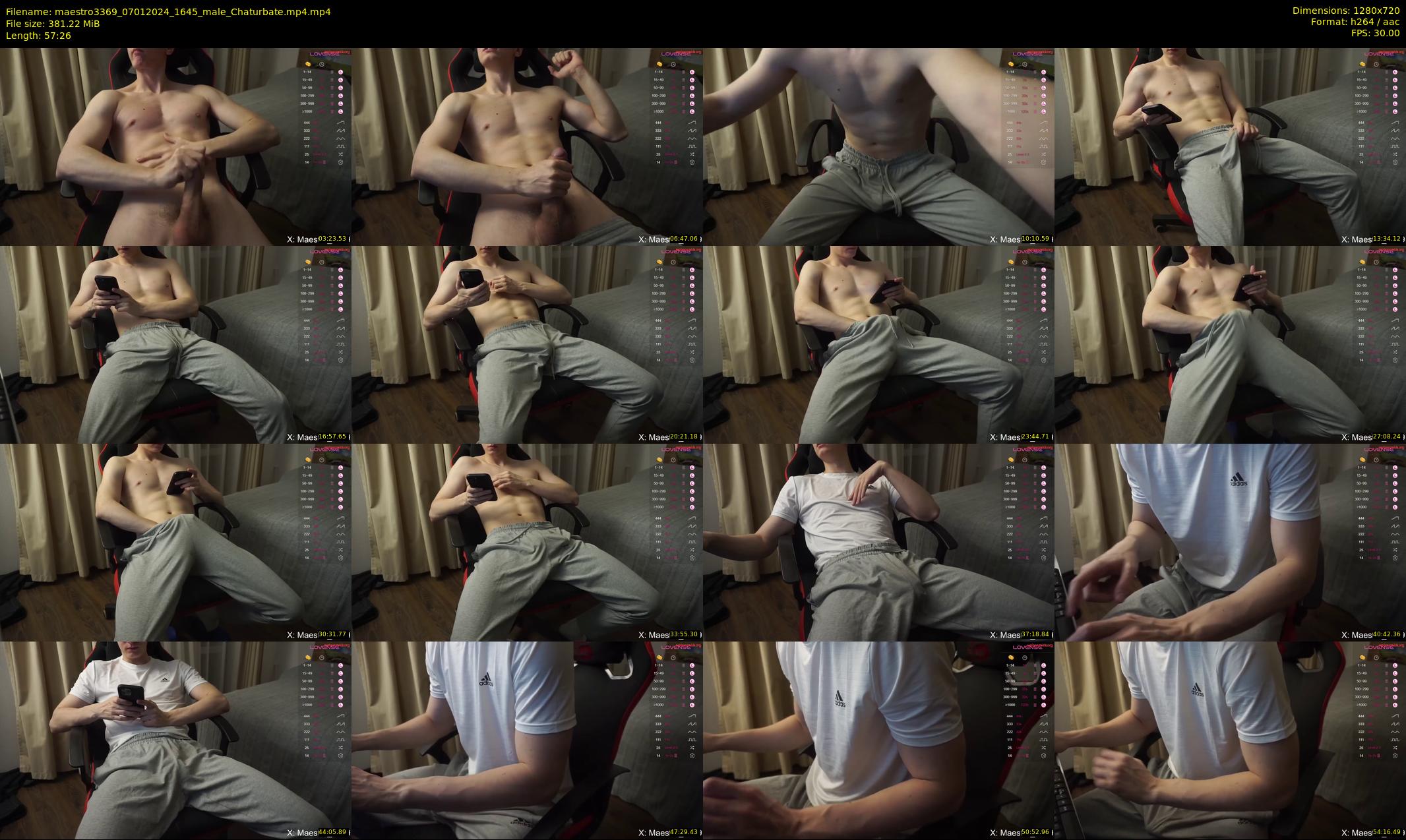 maestro3369 — 58 minute Chaturbate male cam show recording, 720p, Jan 7, 2024
