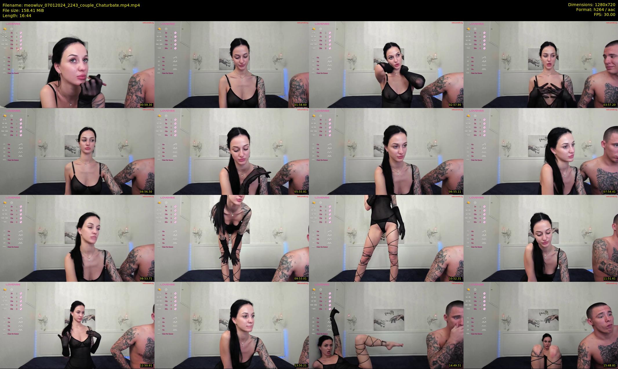meowluv — 17 minute Chaturbate couple cam show recording, 720p, Jan 7, 2024
