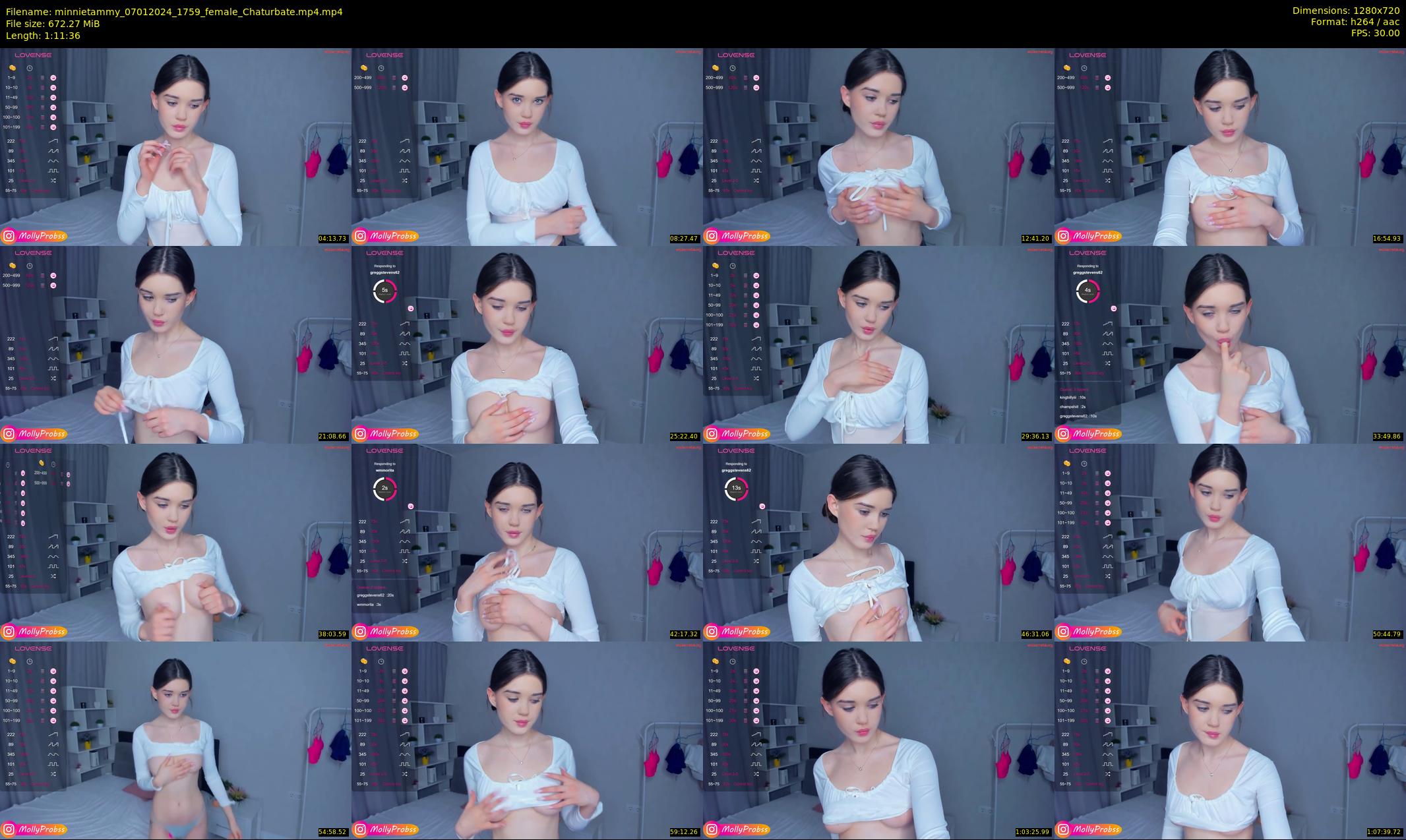 minnietammy — 72 minute Chaturbate female cam show recording, 720p, Jan 7, 2024
