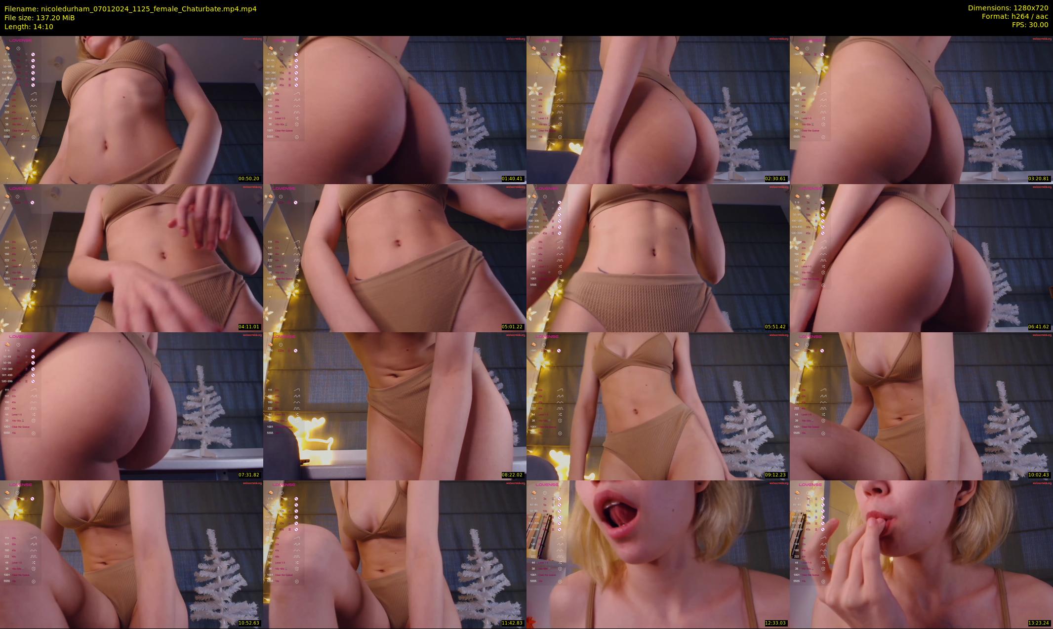 nicoledurham — 15 minute Chaturbate female cam show recording, 720p, Jan 7, 2024