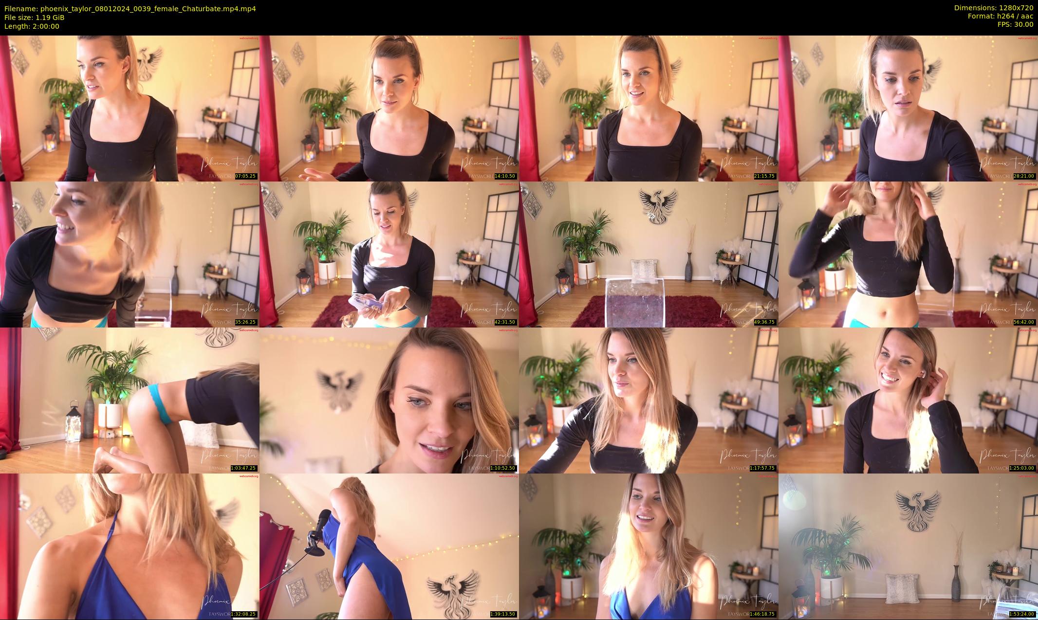 phoenix_taylor — 120 minute Chaturbate female cam show recording, 720p, Jan 8, 2024