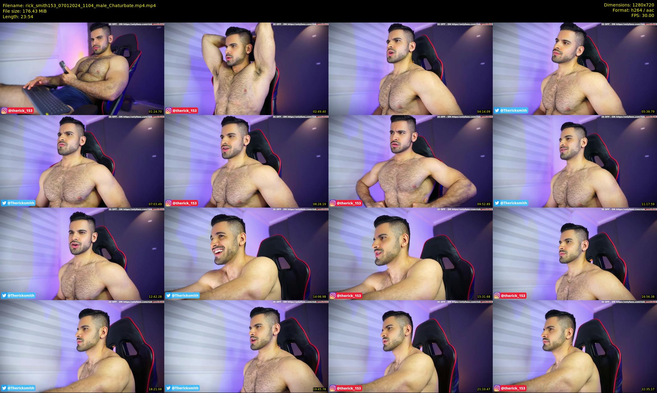 rick_smith153 — 24 minute Chaturbate male cam show recording, 720p, Jan 7, 2024