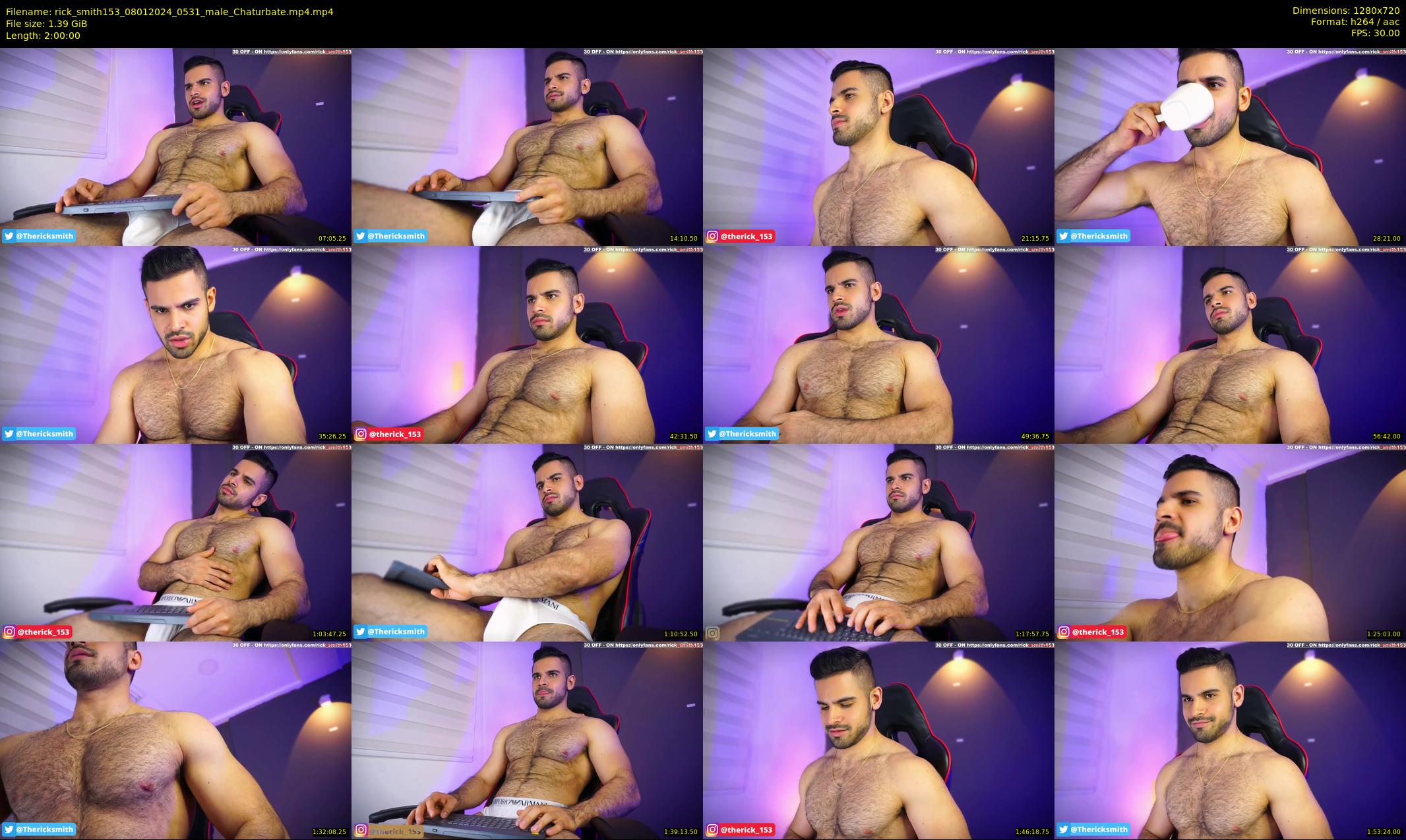 rick_smith153 — 120 minute Chaturbate male cam show recording, 720p, Jan 8, 2024
