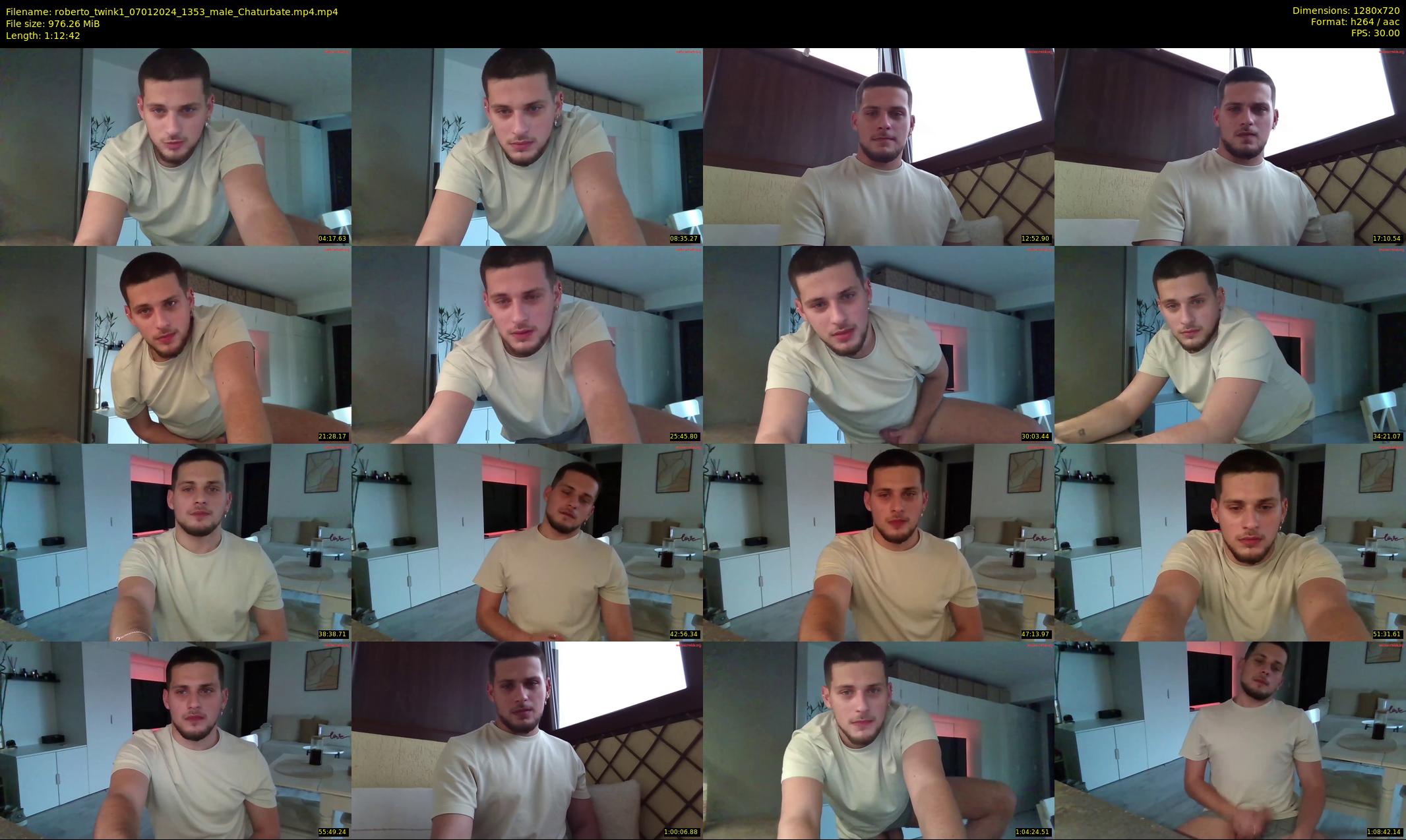 roberto_twink1 — 73 minute Chaturbate male cam show recording, 720p, Jan 7, 2024