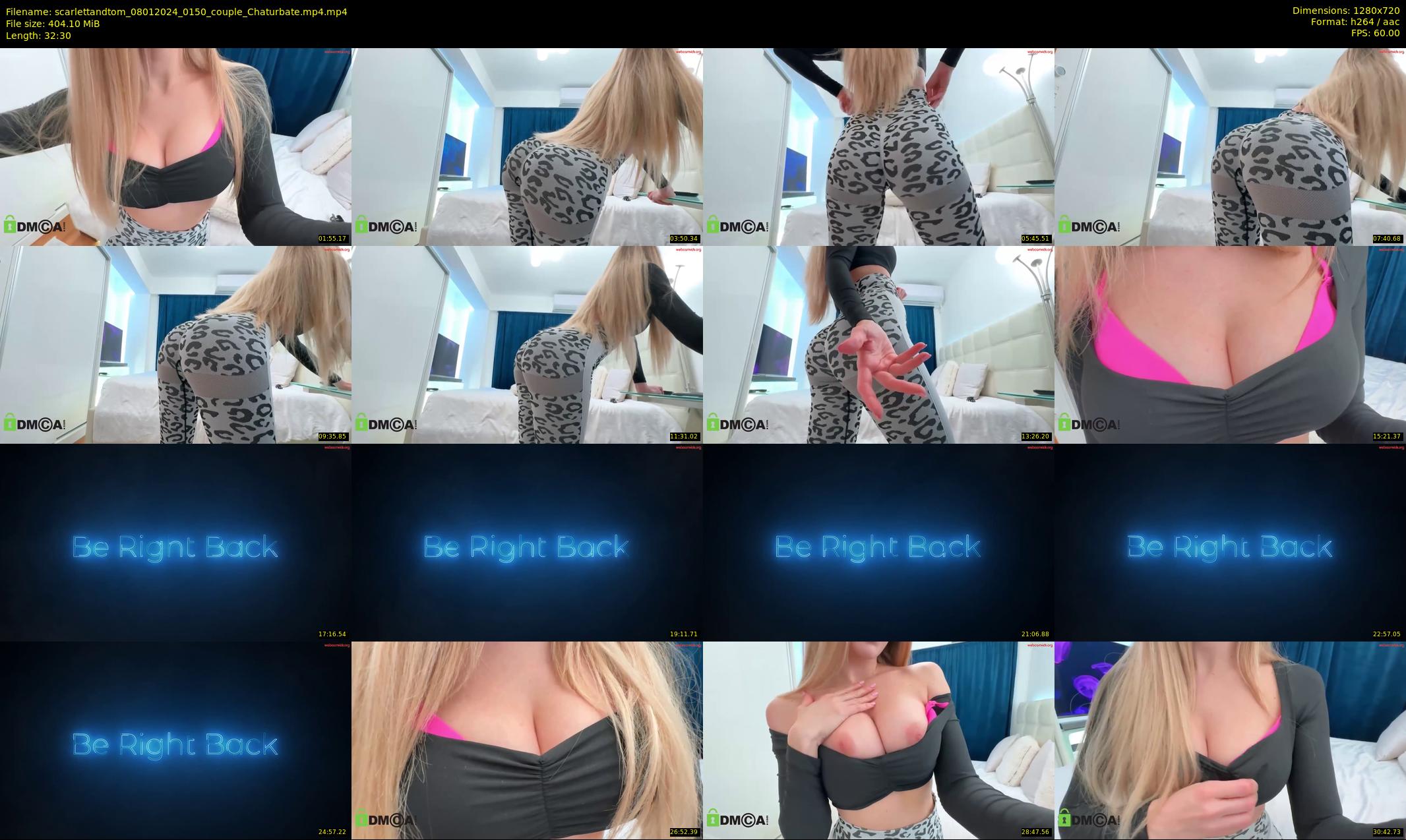 scarlettandtom — 33 minute Chaturbate couple cam show recording, 720p, Jan 8, 2024