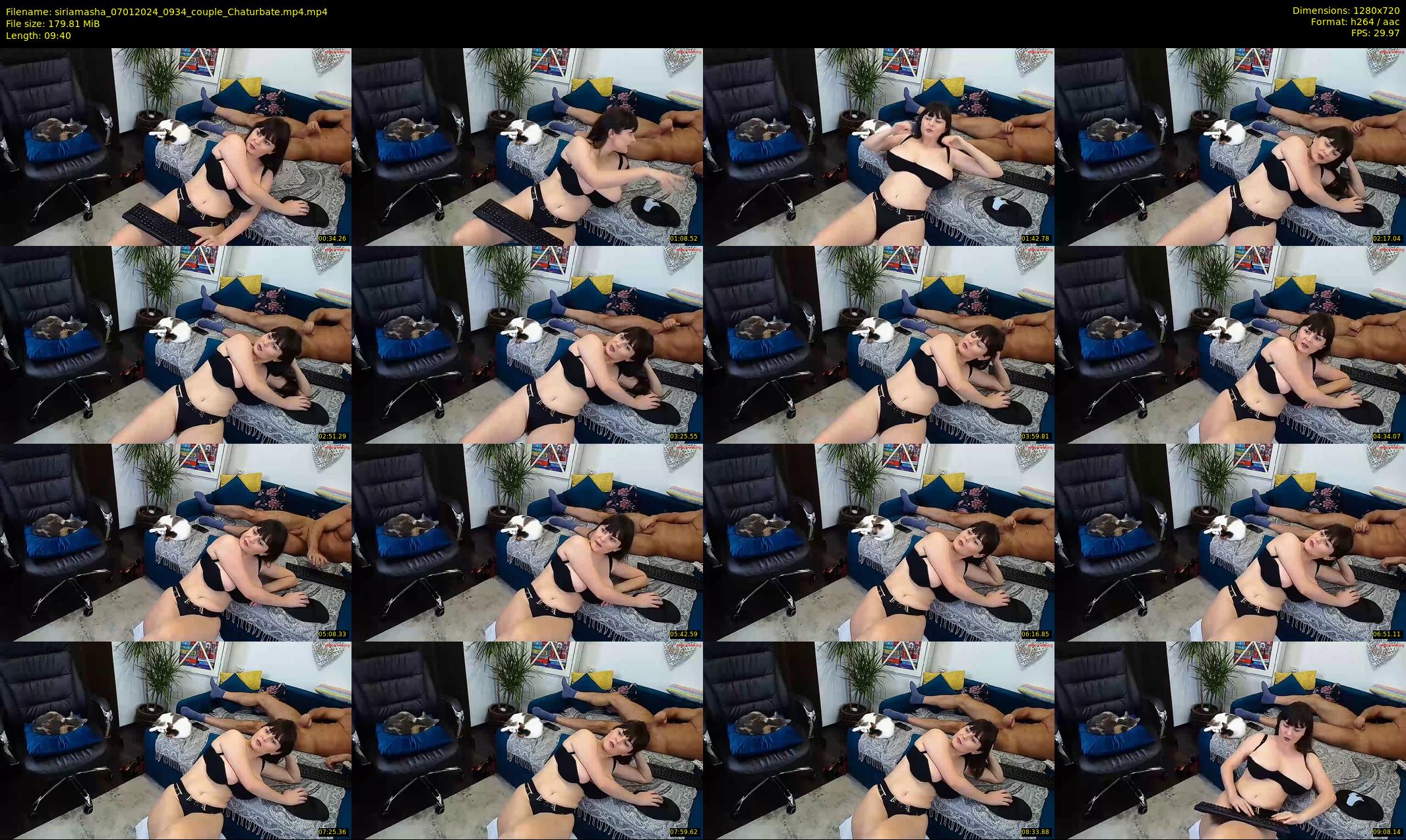siriamasha — 10 minute Chaturbate couple cam show recording, 720p, Jan 7, 2024