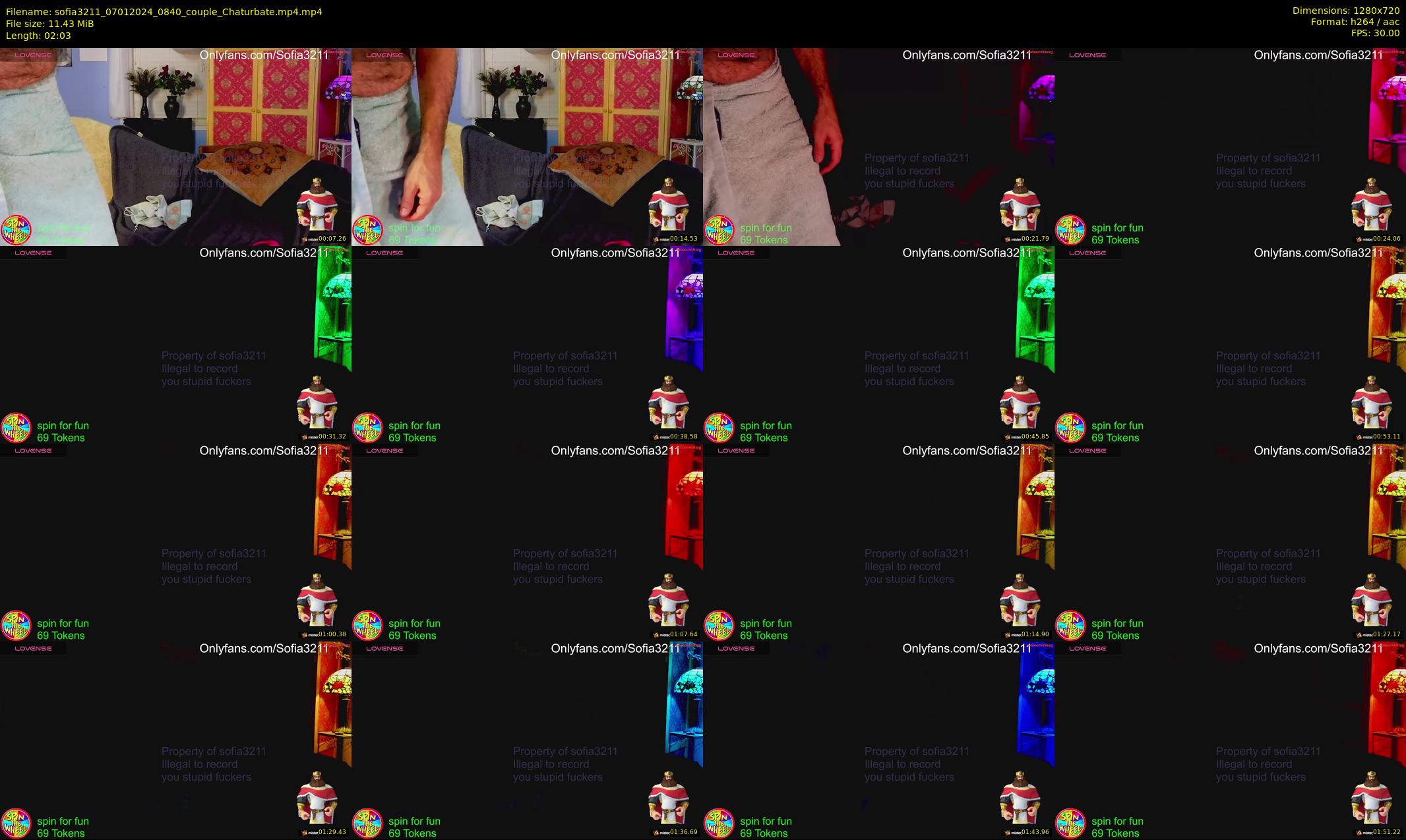sofia3211 — 3 minute Chaturbate couple cam show recording, 720p, Jan 7, 2024