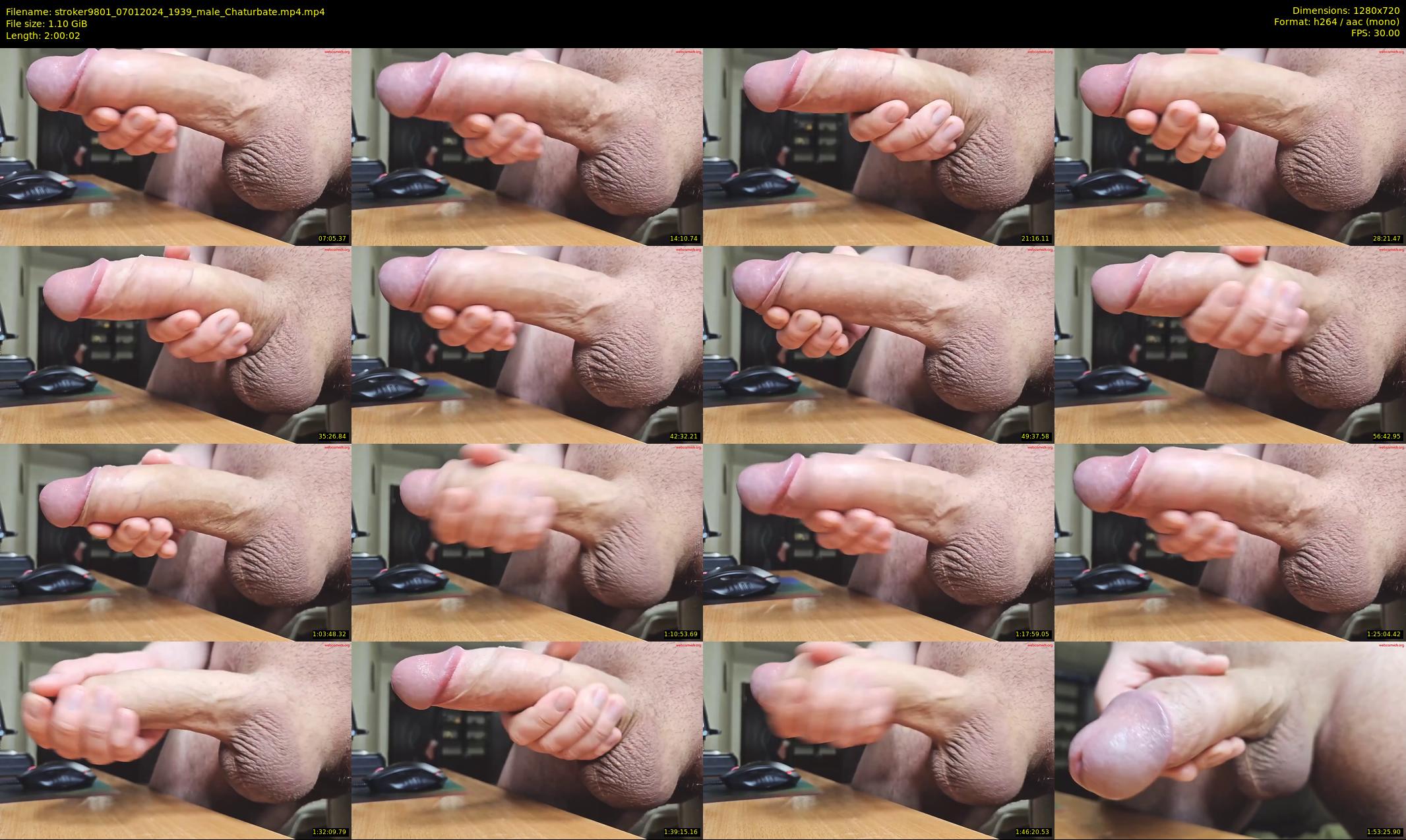 stroker9801 — 121 minute Chaturbate male cam show recording, 720p, Jan 7, 2024